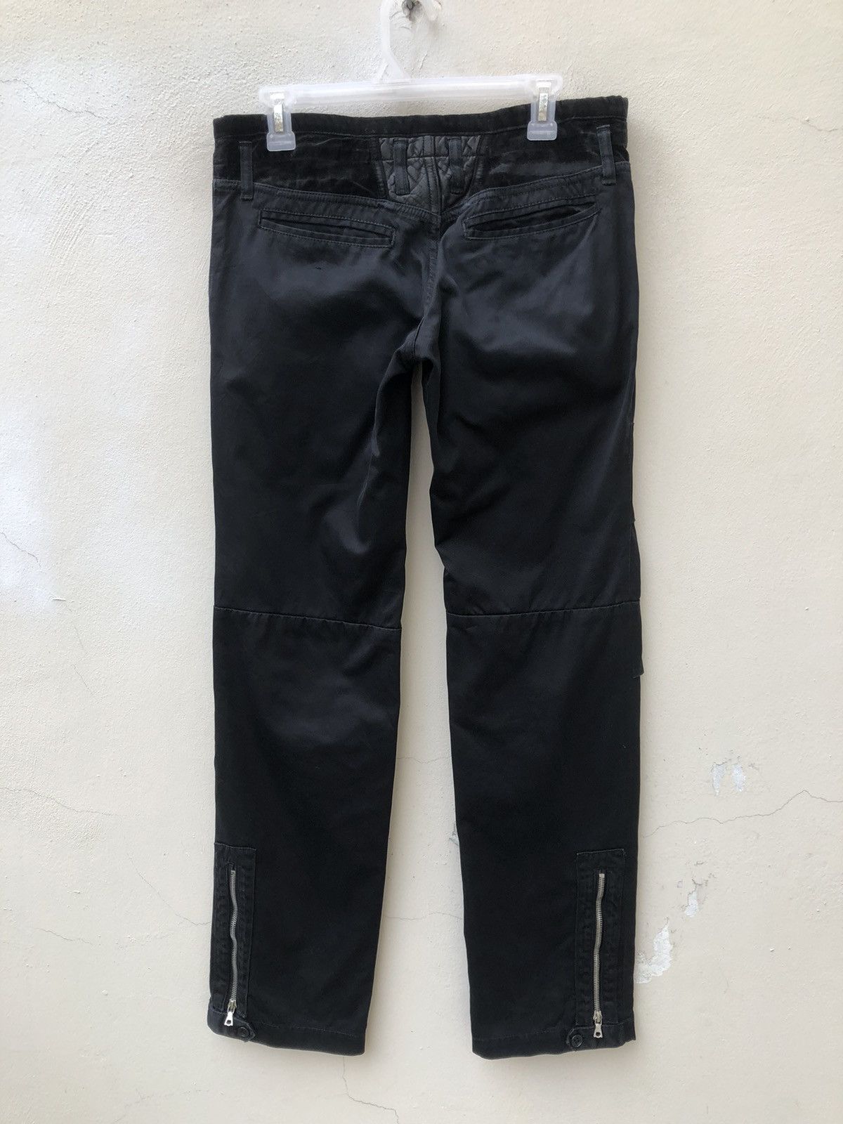 Vintage ARTISAN Japan Hybrid Leather Cotton Tactical Trouser Pant Size US 30 / EU 46 - 14 Thumbnail