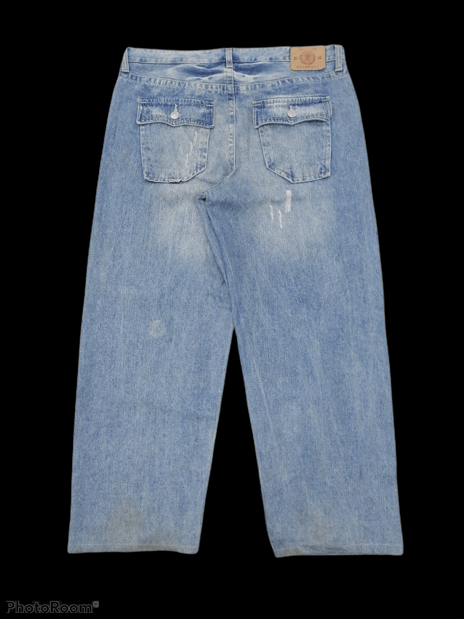 Other Dragon Art Printed Buden Distressed Denim Pants Big Size Size US 39 - 6 Thumbnail