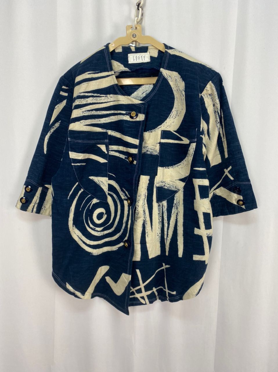 Japanese Brand Lefty button up distressed jacket Size M / US 6-8 / IT 42-44 - 9 Thumbnail