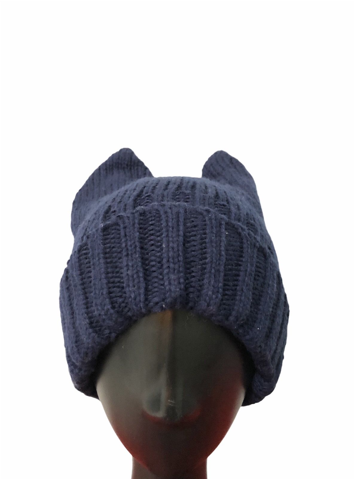 image of Unknown 2 Horn Beanie in Blue, Men's