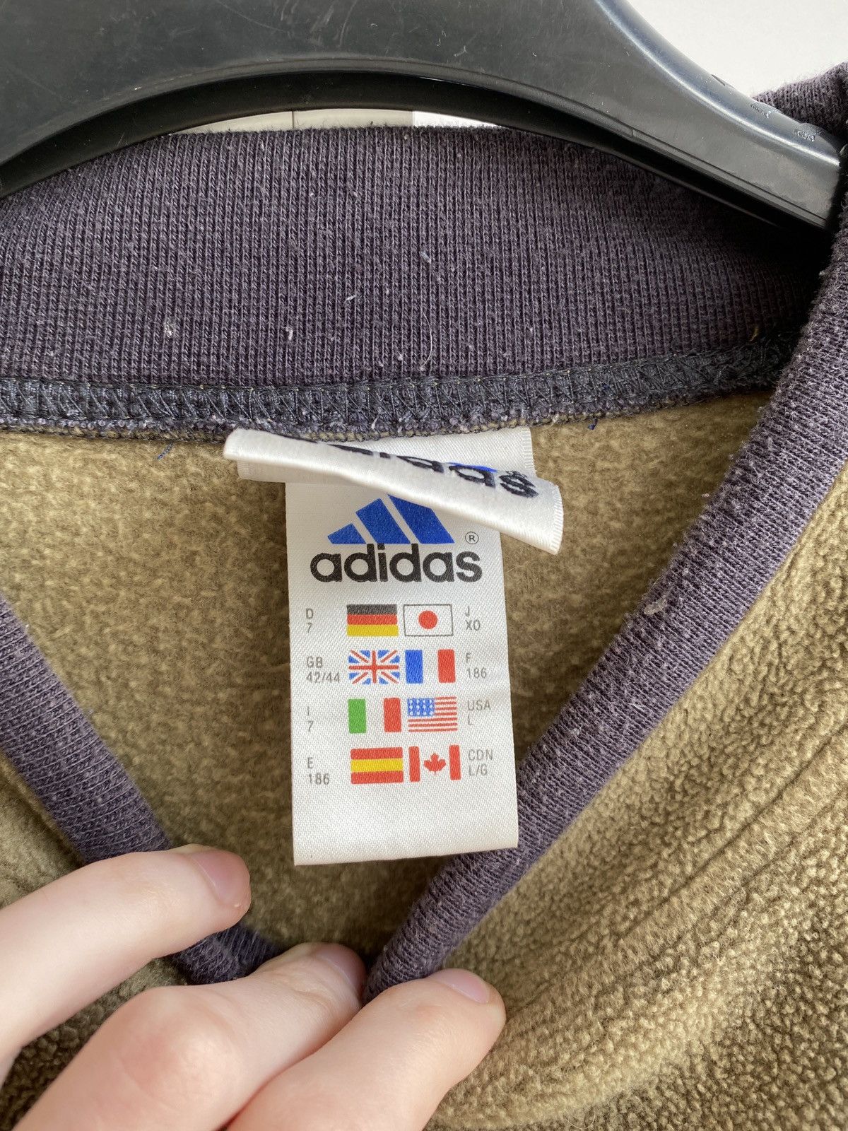 Adidas × Vintage Adidas vintage fleece sweatshirt brown size L Size US L / EU 52-54 / 3 - 3 Thumbnail