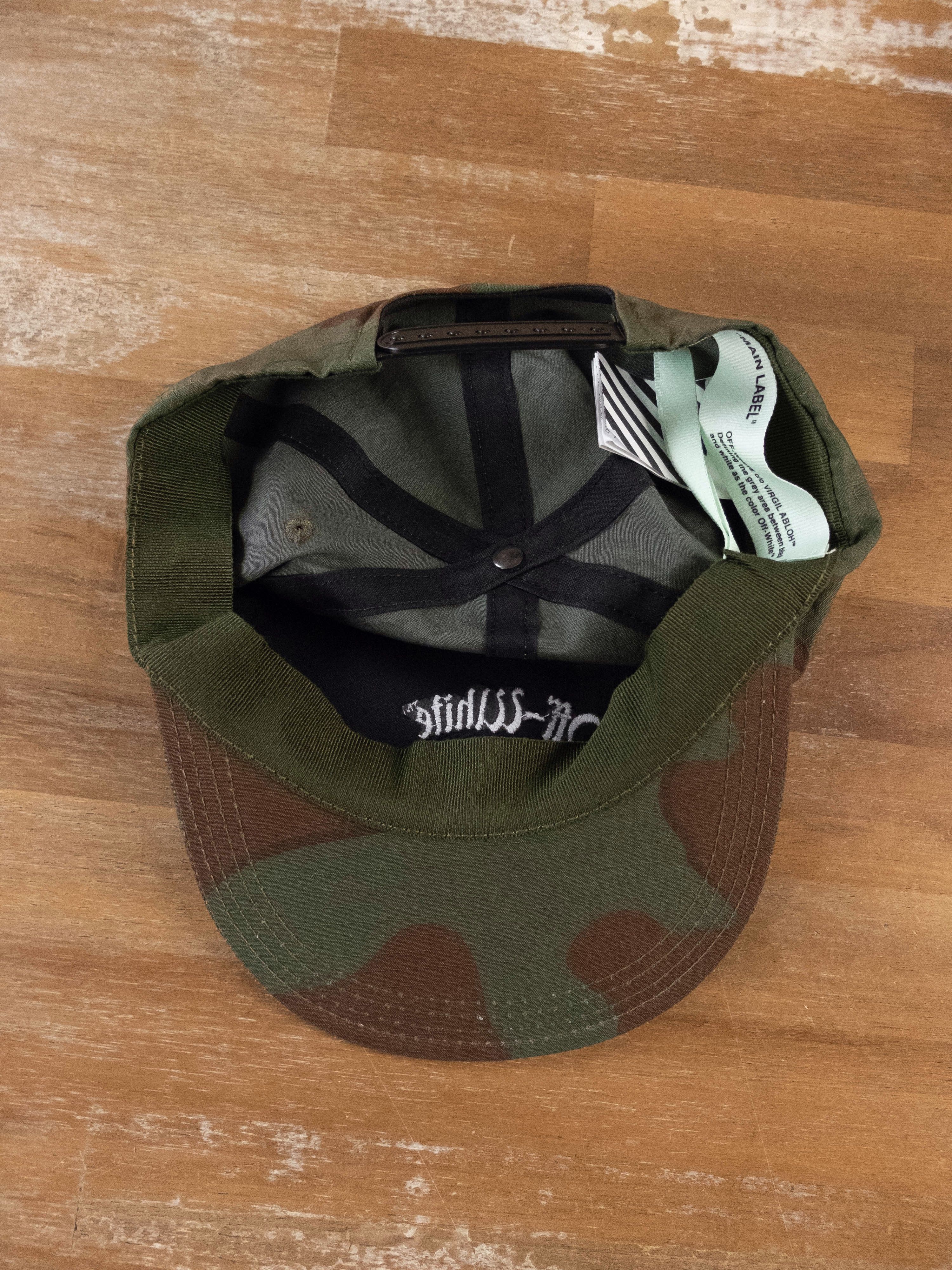 Off-White OFF-WHITE embriodered camouflage camo baseball cap hat Size ONE SIZE - 4 Thumbnail
