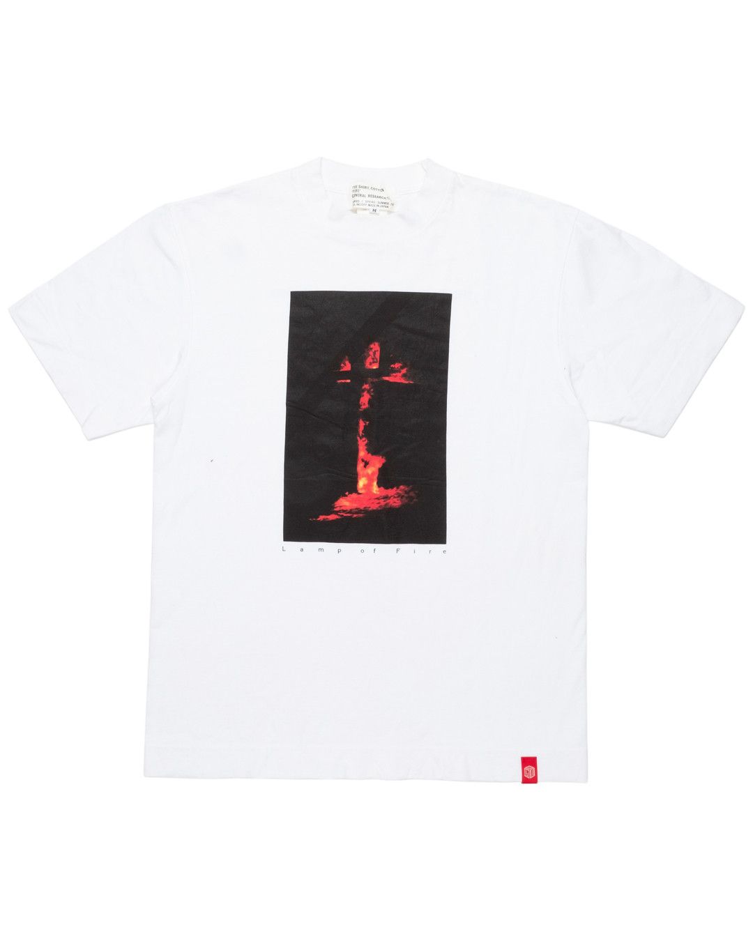 image of General Research 1996 "lamp Of Fire" T-Shirt in White, Men's (Size Medium)