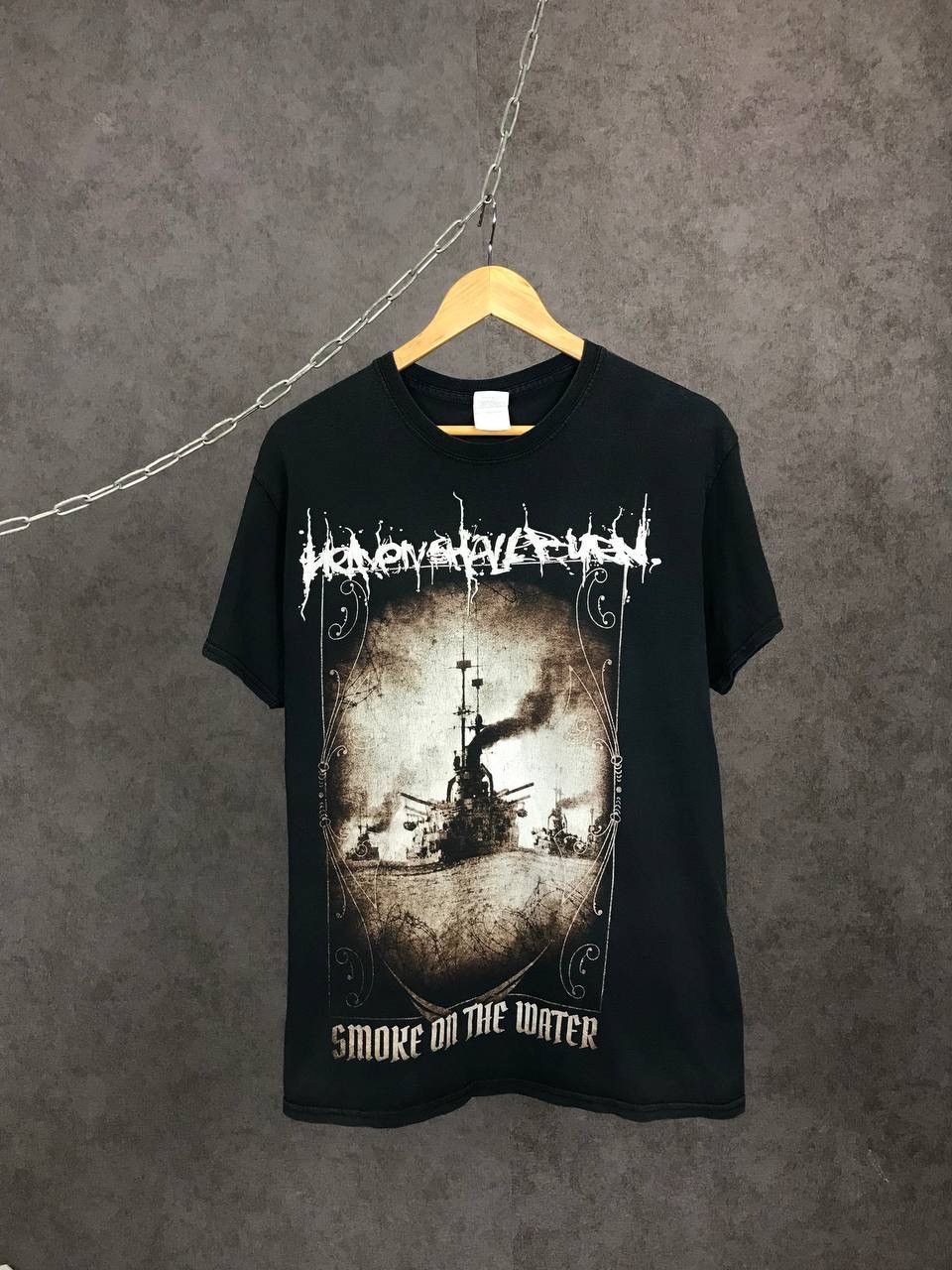 Band Tees × Vintage Heaven Shall Burn Smoke On The Water vintage overprinted Size US M / EU 48-50 / 2 - 1 Thumbnail