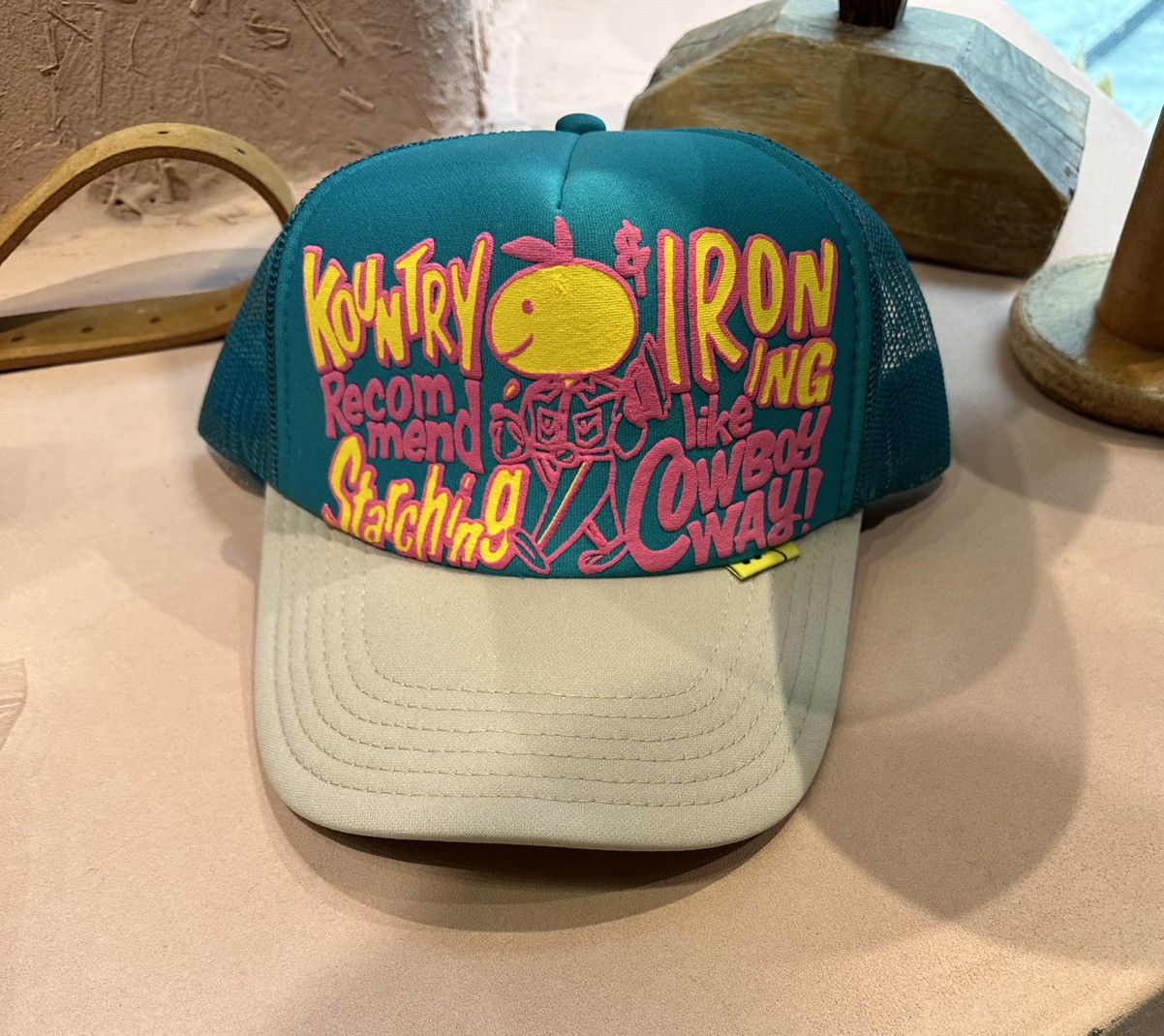 Kapital Kapital Kountry CONEYCOWBOWY Trucker Cap Size ONE SIZE - 1 Preview