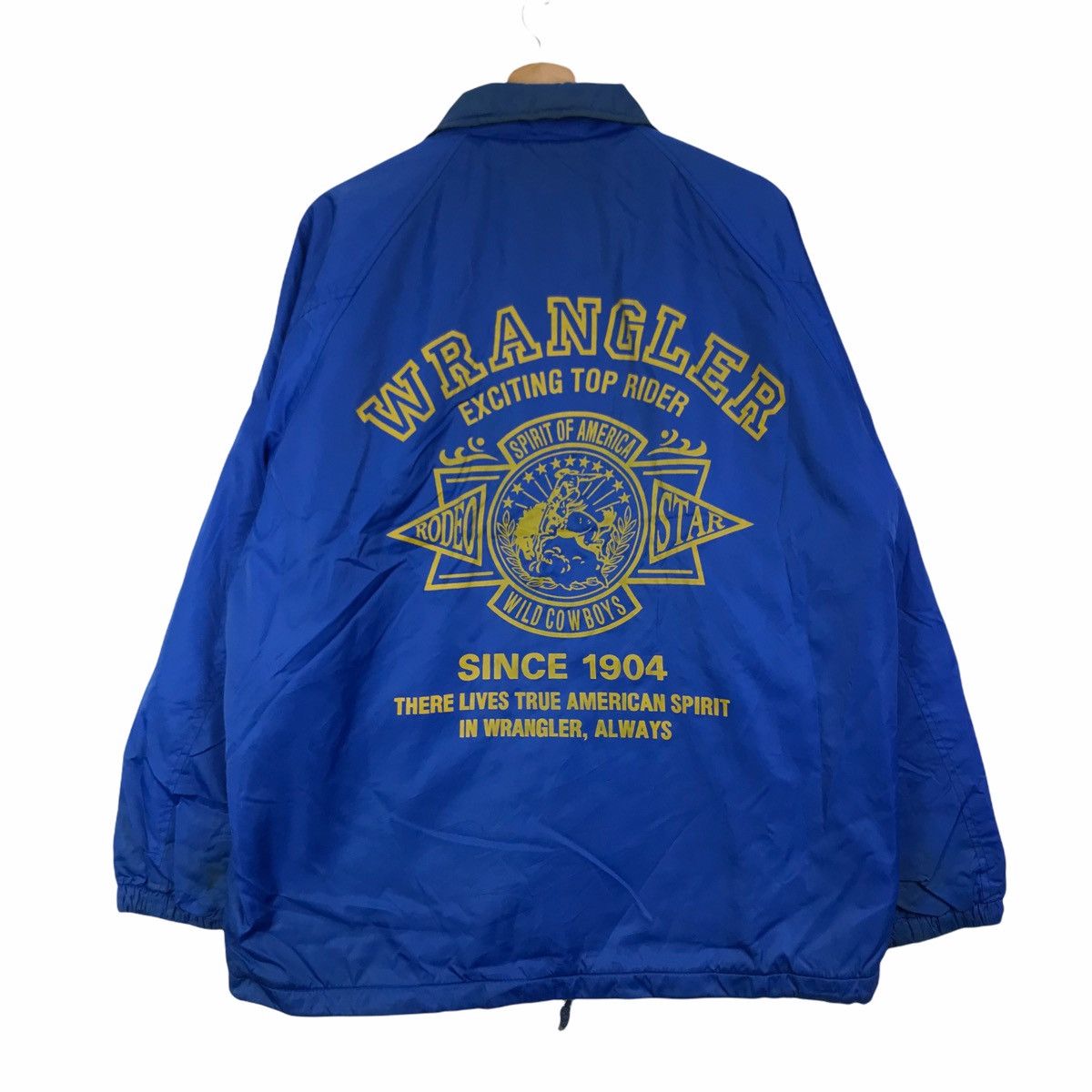 Wrangler Vtg WRANGLER RODEO STAR Wild Cowboy Windbreaker Jacket Rider ...