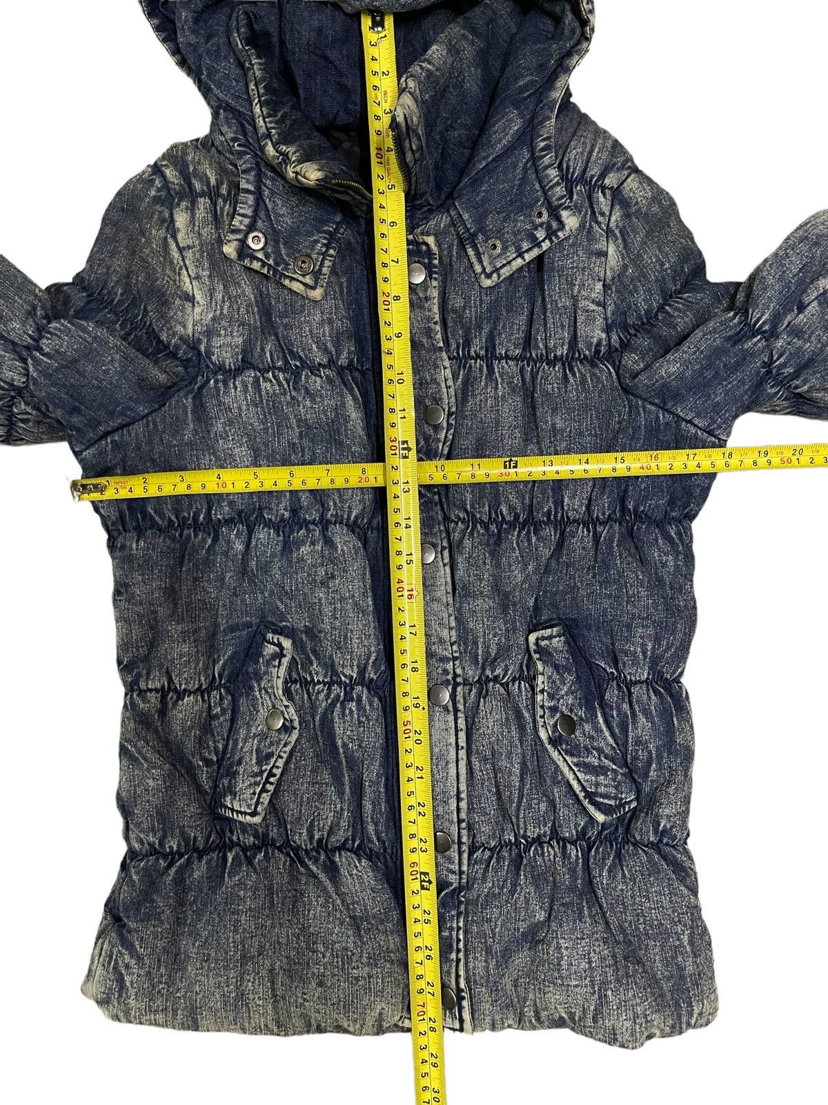 Japanese Brand 🔥Rare🔥 Japanese Denim Style Hooded Puffer Kanye West Size US M / EU 48-50 / 2 - 13 Thumbnail