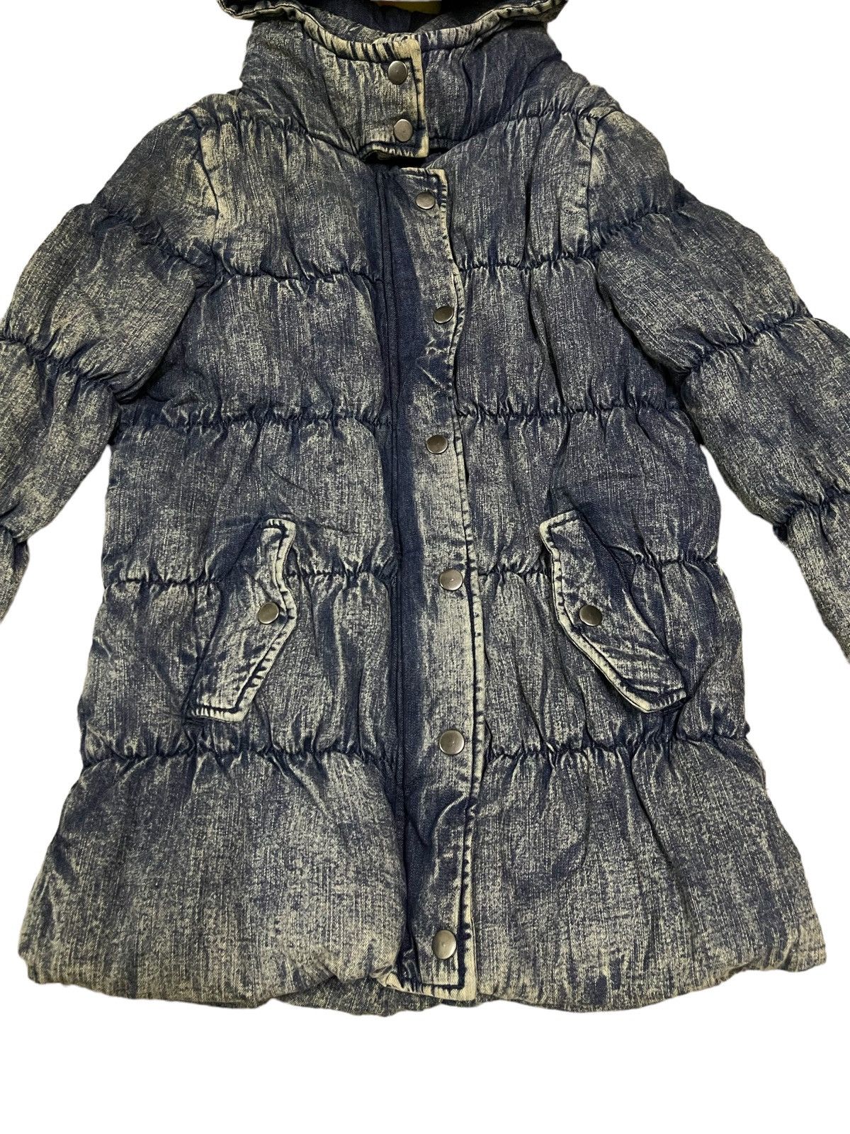 Japanese Brand 🔥Rare🔥 Japanese Denim Style Hooded Puffer Kanye West Size US M / EU 48-50 / 2 - 5 Thumbnail