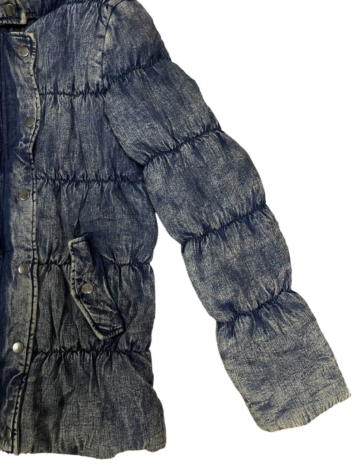 Japanese Brand 🔥Rare🔥 Japanese Denim Style Hooded Puffer Kanye West Size US M / EU 48-50 / 2 - 10 Thumbnail