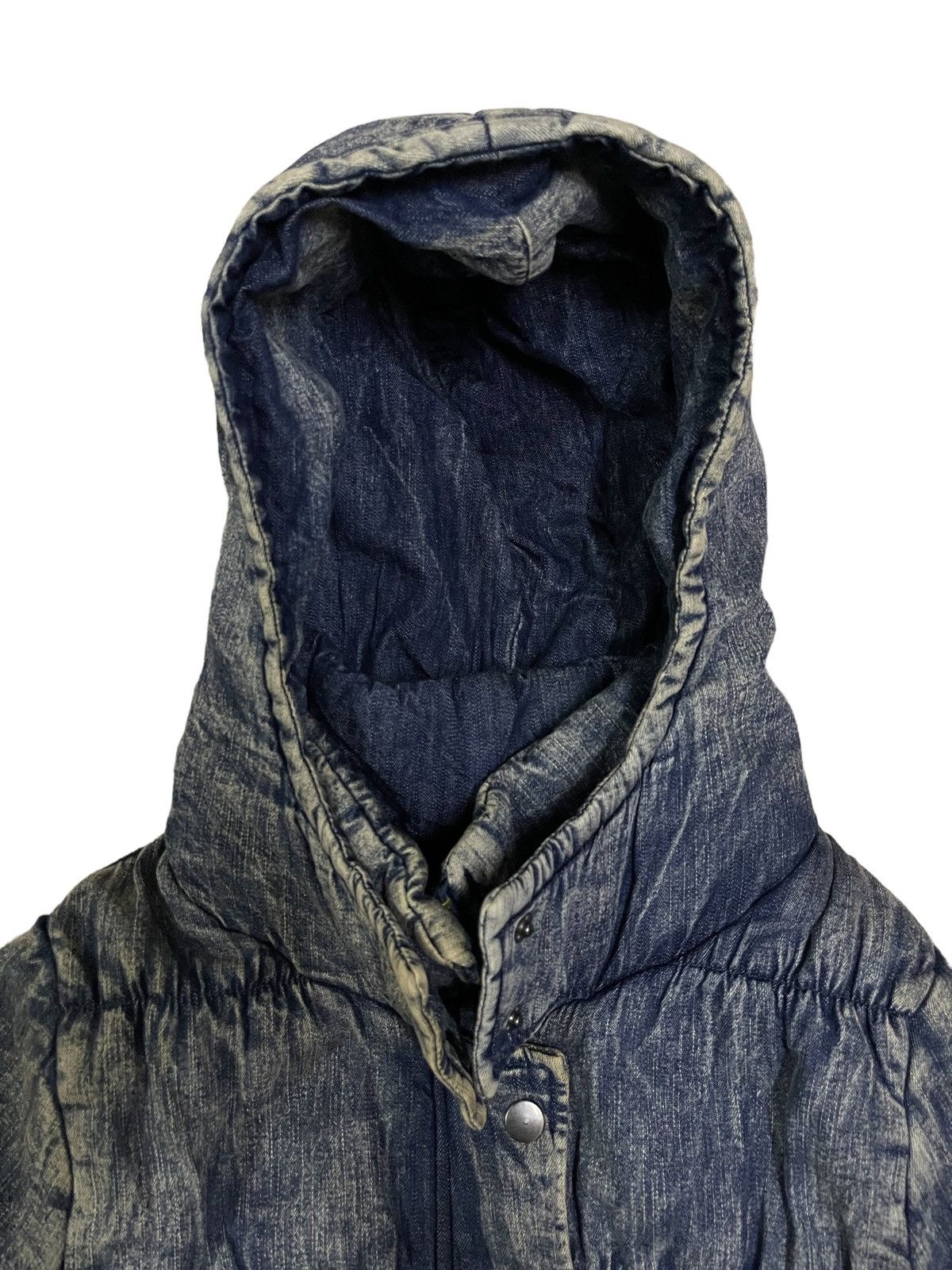 Japanese Brand 🔥Rare🔥 Japanese Denim Style Hooded Puffer Kanye West Size US M / EU 48-50 / 2 - 8 Thumbnail