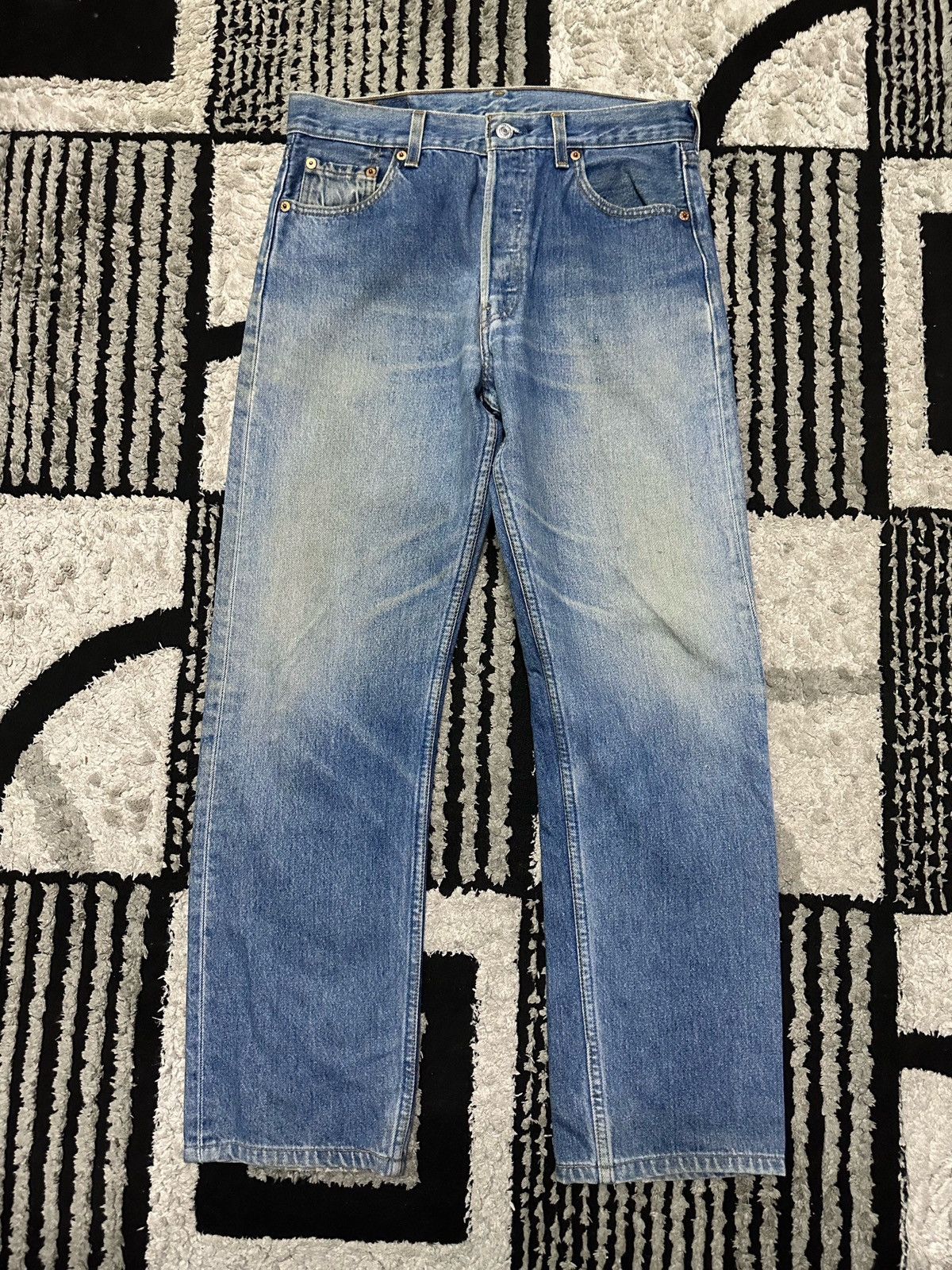 Levi's 30x28 vintage 90s Levi’s 501 top button 532 denim jeans Size US 30 / EU 46 - 2 Thumbnail
