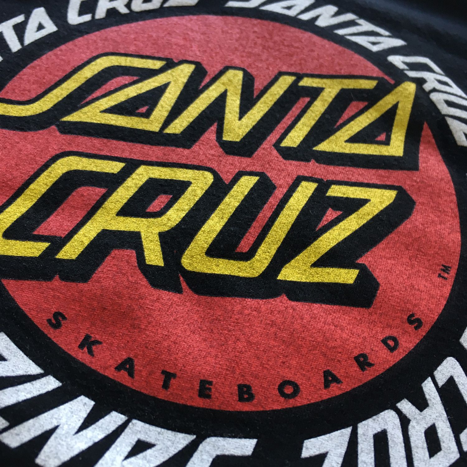 Santa Cruz Skateboards Circle Logo Black S/S T-Shirt Size US L / EU 52-54 / 3 - 7 Thumbnail