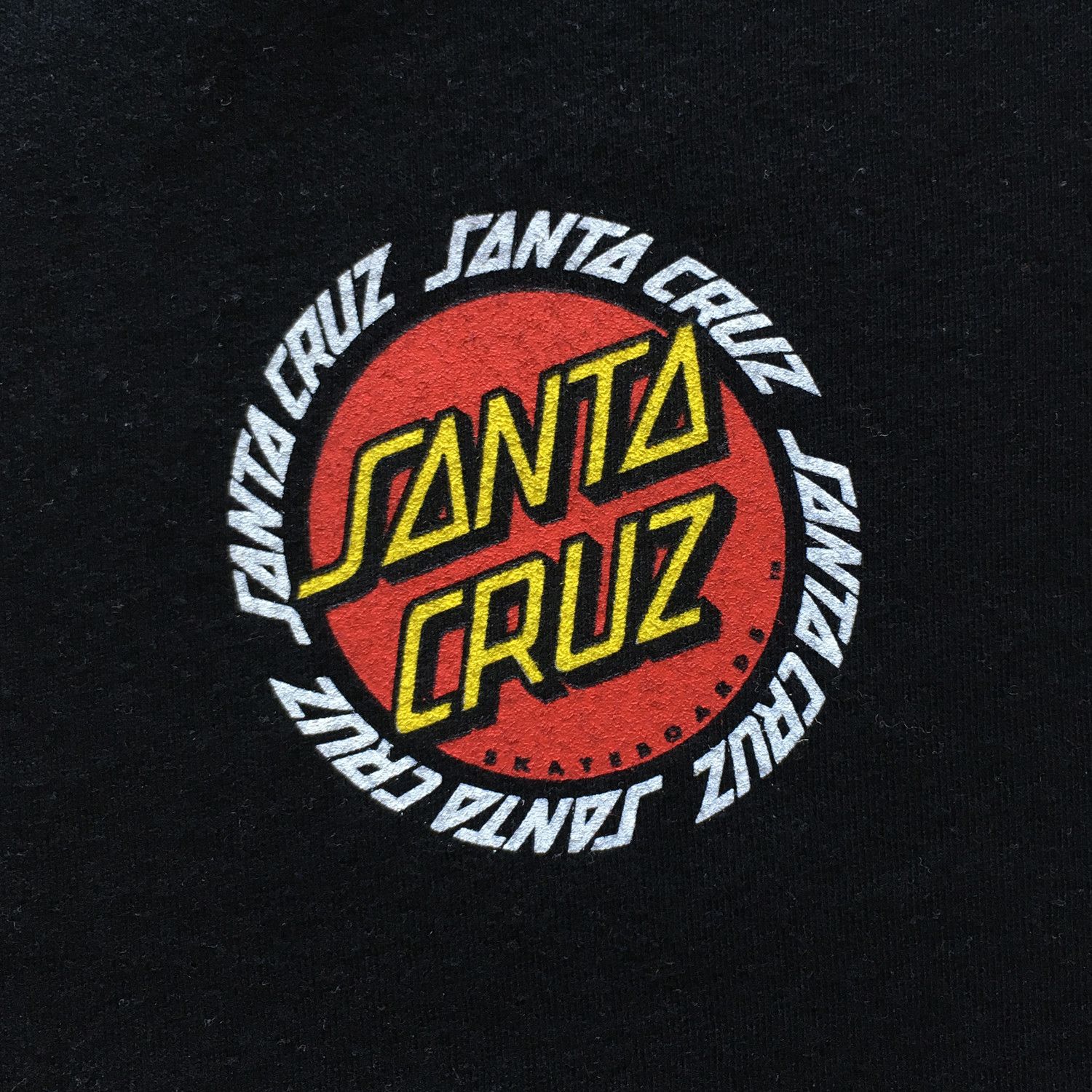 Santa Cruz Skateboards Circle Logo Black S/S T-Shirt Size US L / EU 52-54 / 3 - 4 Thumbnail