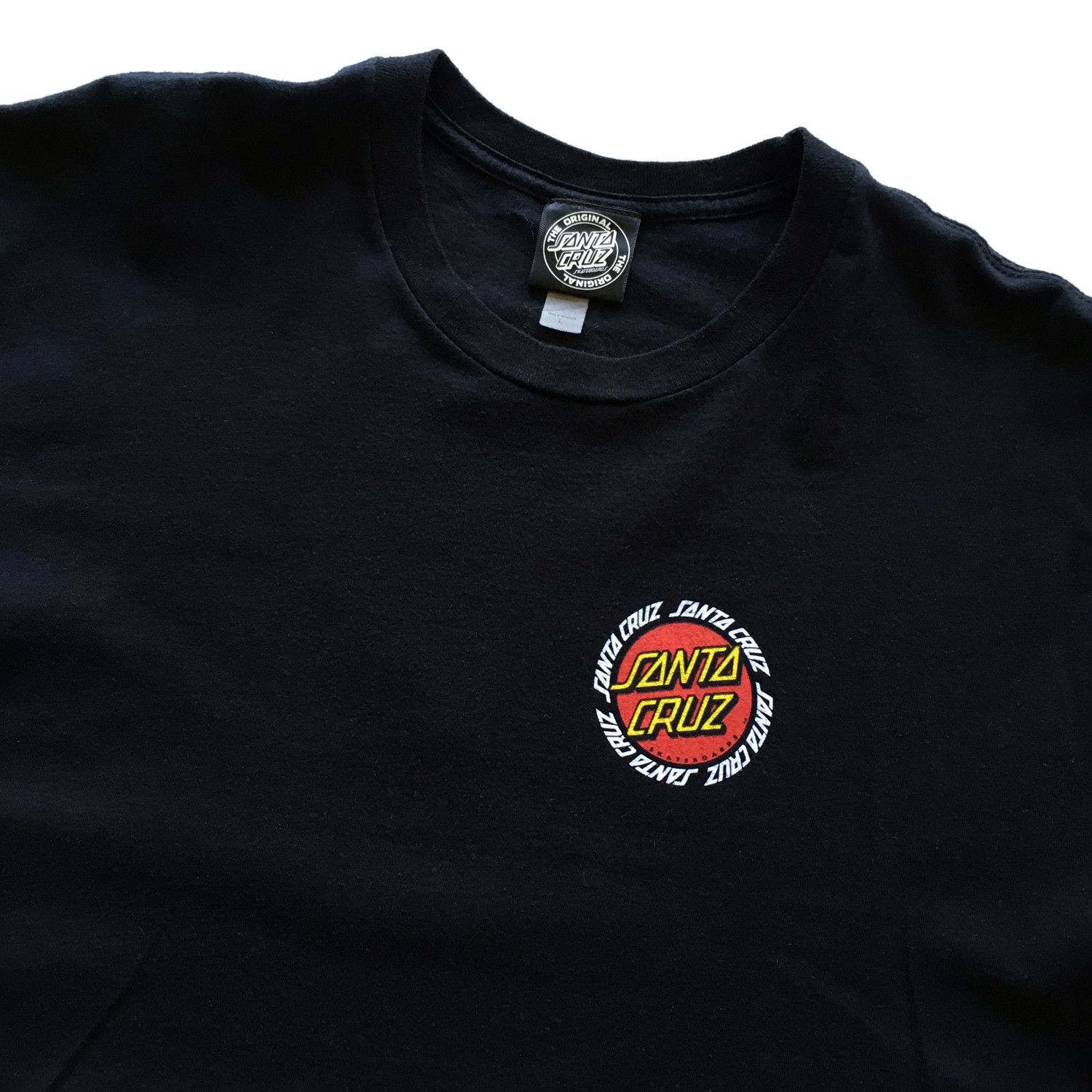 Santa Cruz Skateboards Circle Logo Black S/S T-Shirt Size US L / EU 52-54 / 3 - 3 Thumbnail