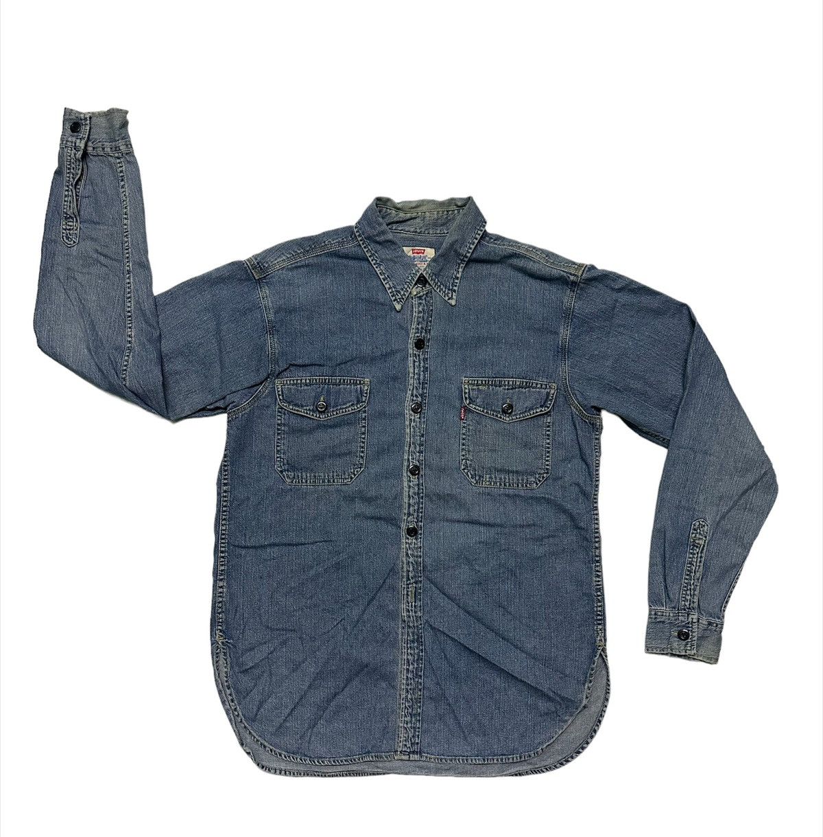 Levi's Vintage 90s Levi’s denim shirts Size US M / EU 48-50 / 2 - 2 Thumbnail