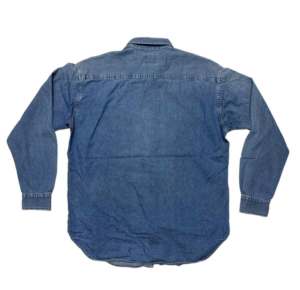 Levi's Vintage 90s Levi’s orentag denim shirts Size US L / EU 52-54 / 3 - 3 Thumbnail