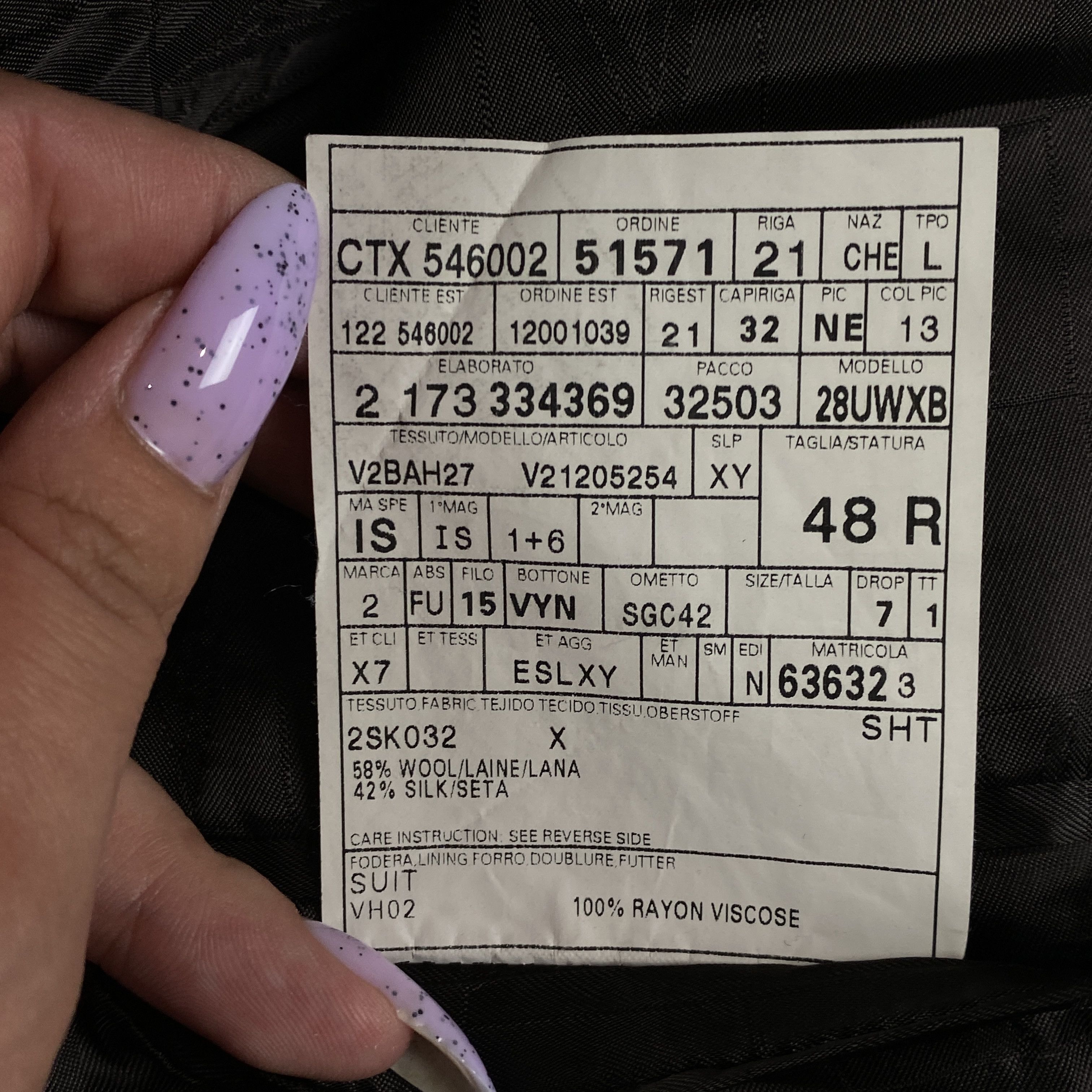 Versace Mens Blazer Jacket Versace Collection Size 48R Wool Size 48R - 6 Thumbnail