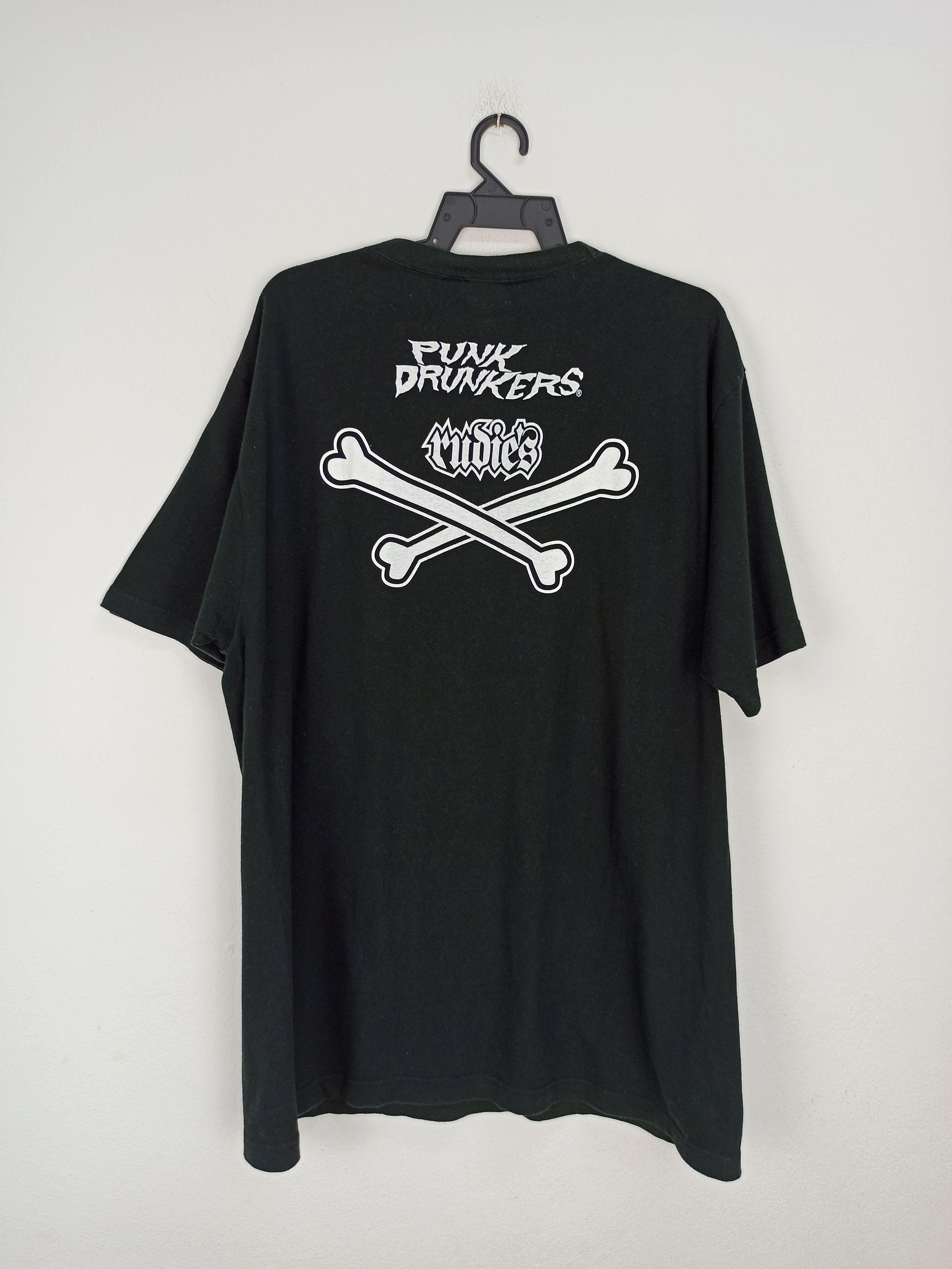 Japanese Brand Vintage Punk Drunkers X Darth Vader Skulls Tshirt Size US XL / EU 56 / 4 - 3 Thumbnail