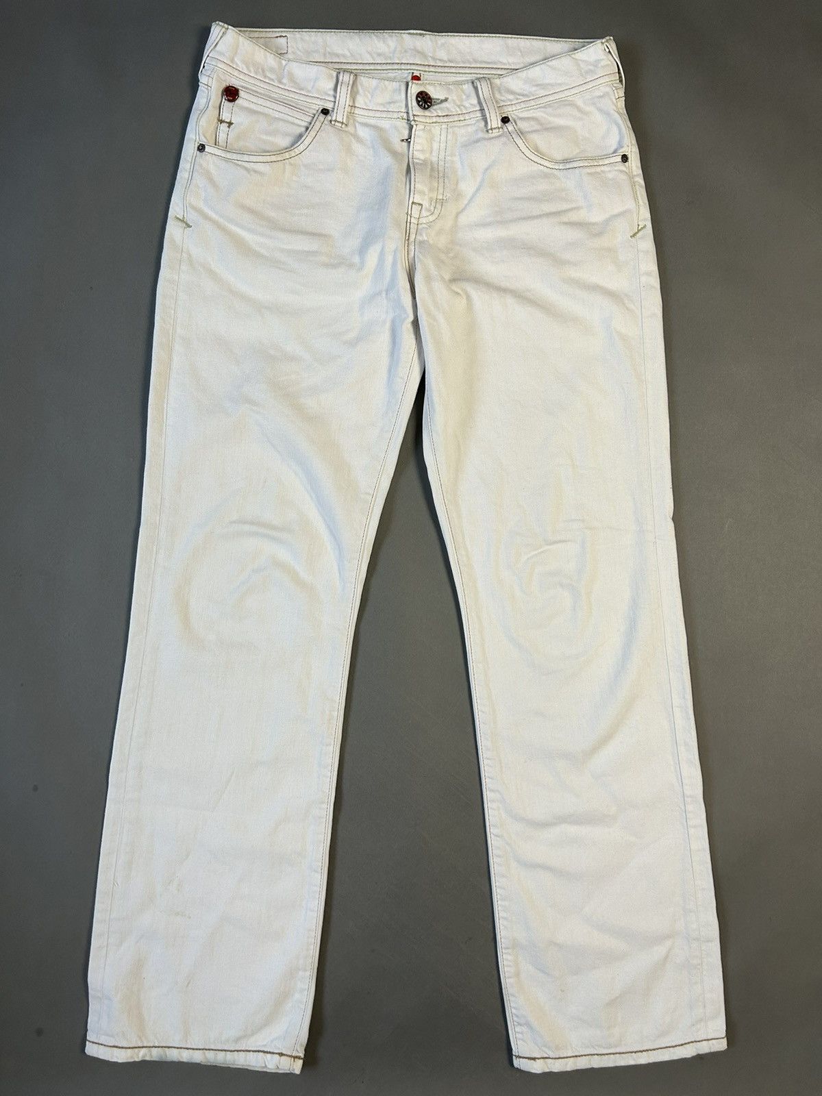 Evisu × Puma × Vintage Evisu x Puma vintage white jeans blue seagulls Japan Size US 28 / EU 44 - 7 Thumbnail
