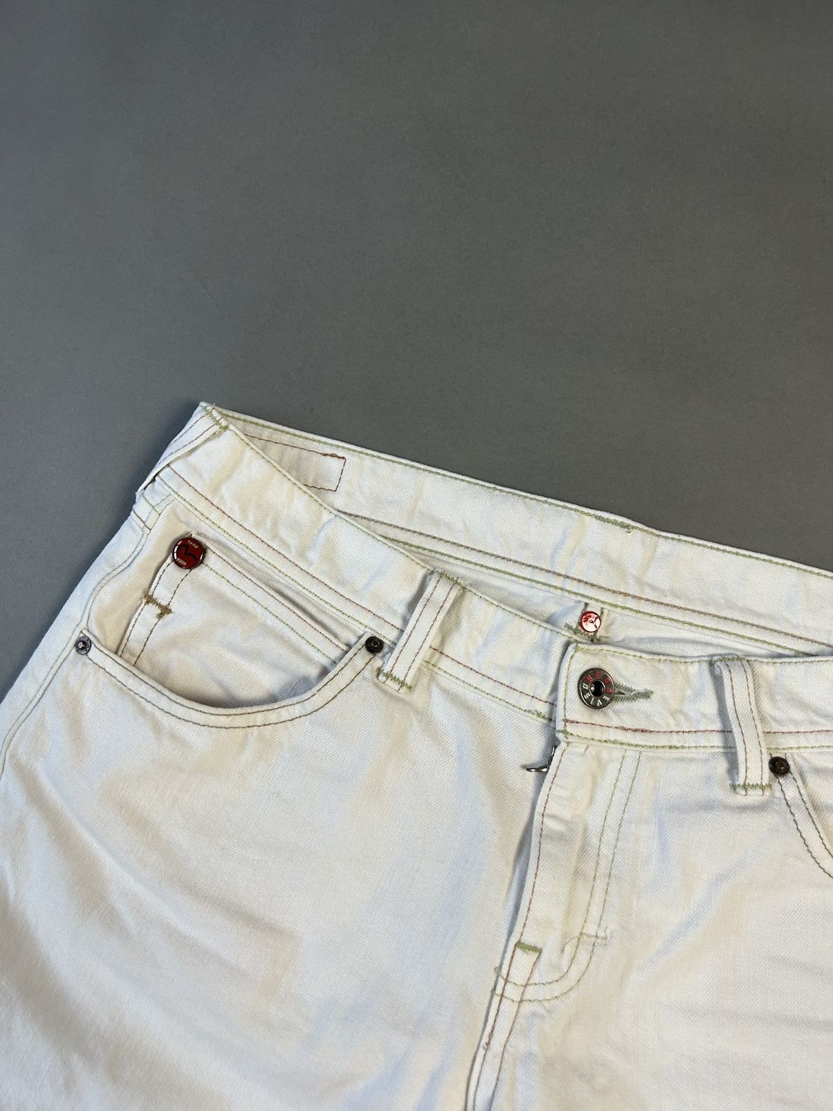 Evisu × Puma × Vintage Evisu x Puma vintage white jeans blue seagulls Japan Size US 28 / EU 44 - 9 Thumbnail
