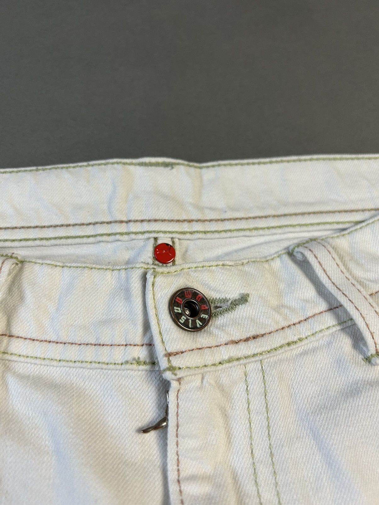 Evisu × Puma × Vintage Evisu x Puma vintage white jeans blue seagulls Japan Size US 28 / EU 44 - 10 Thumbnail
