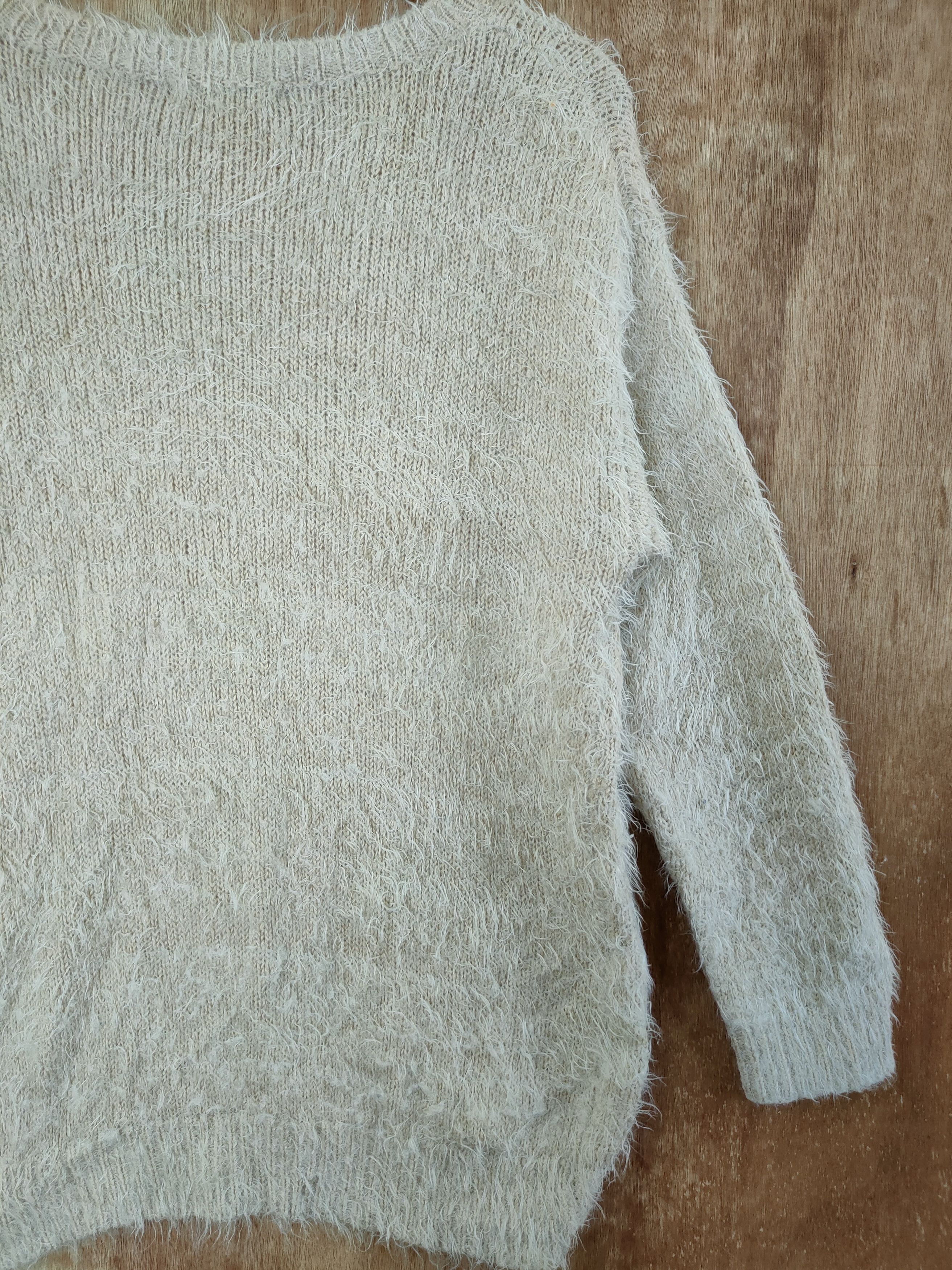 Homespun Knitwear DL One Way mohair soft fur knitwear japan sweatshirt #46-462 Size L / US 10 / IT 46 - 9 Thumbnail