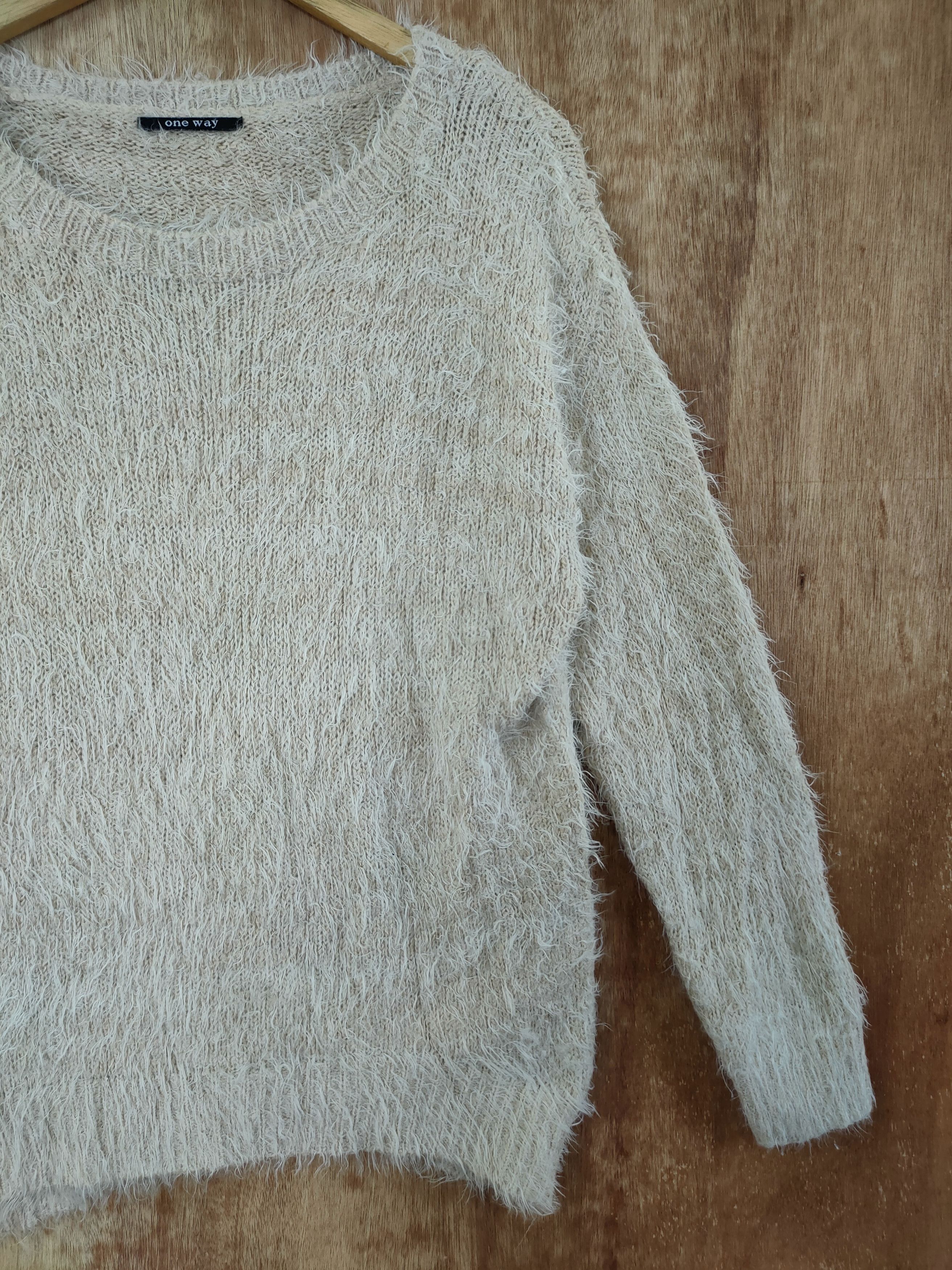 Homespun Knitwear DL One Way mohair soft fur knitwear japan sweatshirt #46-462 Size L / US 10 / IT 46 - 3 Thumbnail