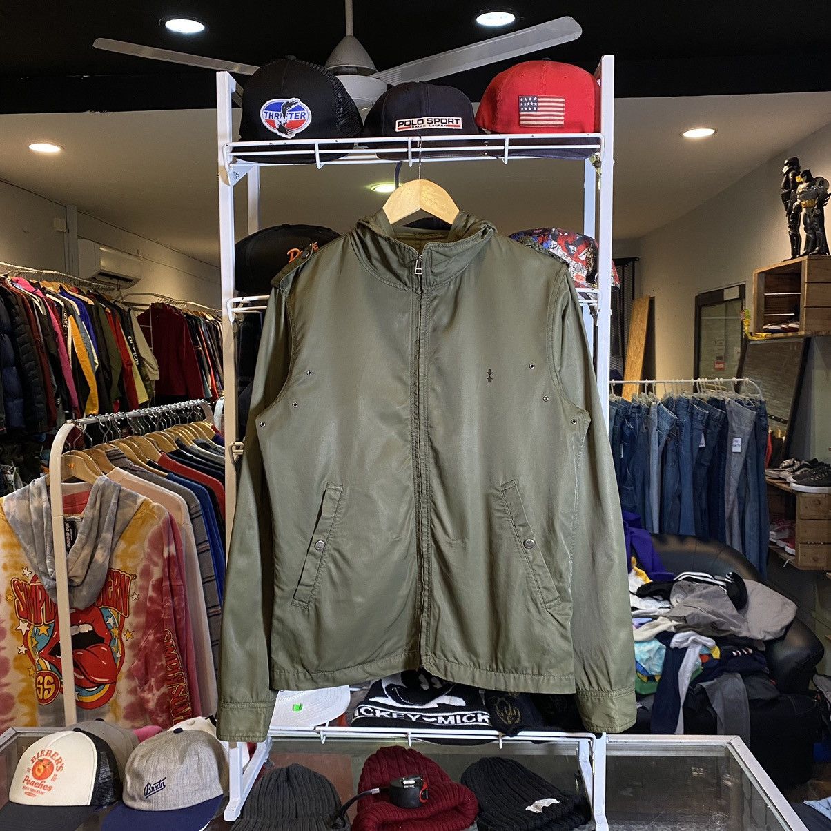 Final Home × Vintage Vintage Final Home Green Army Light Jacket Size US S / EU 44-46 / 1 - 1 Thumbnail