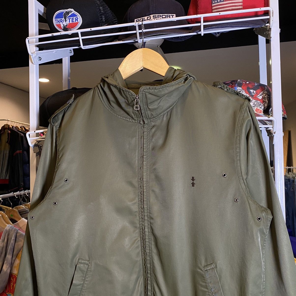 Final Home × Vintage Vintage Final Home Green Army Light Jacket Size US S / EU 44-46 / 1 - 4 Thumbnail