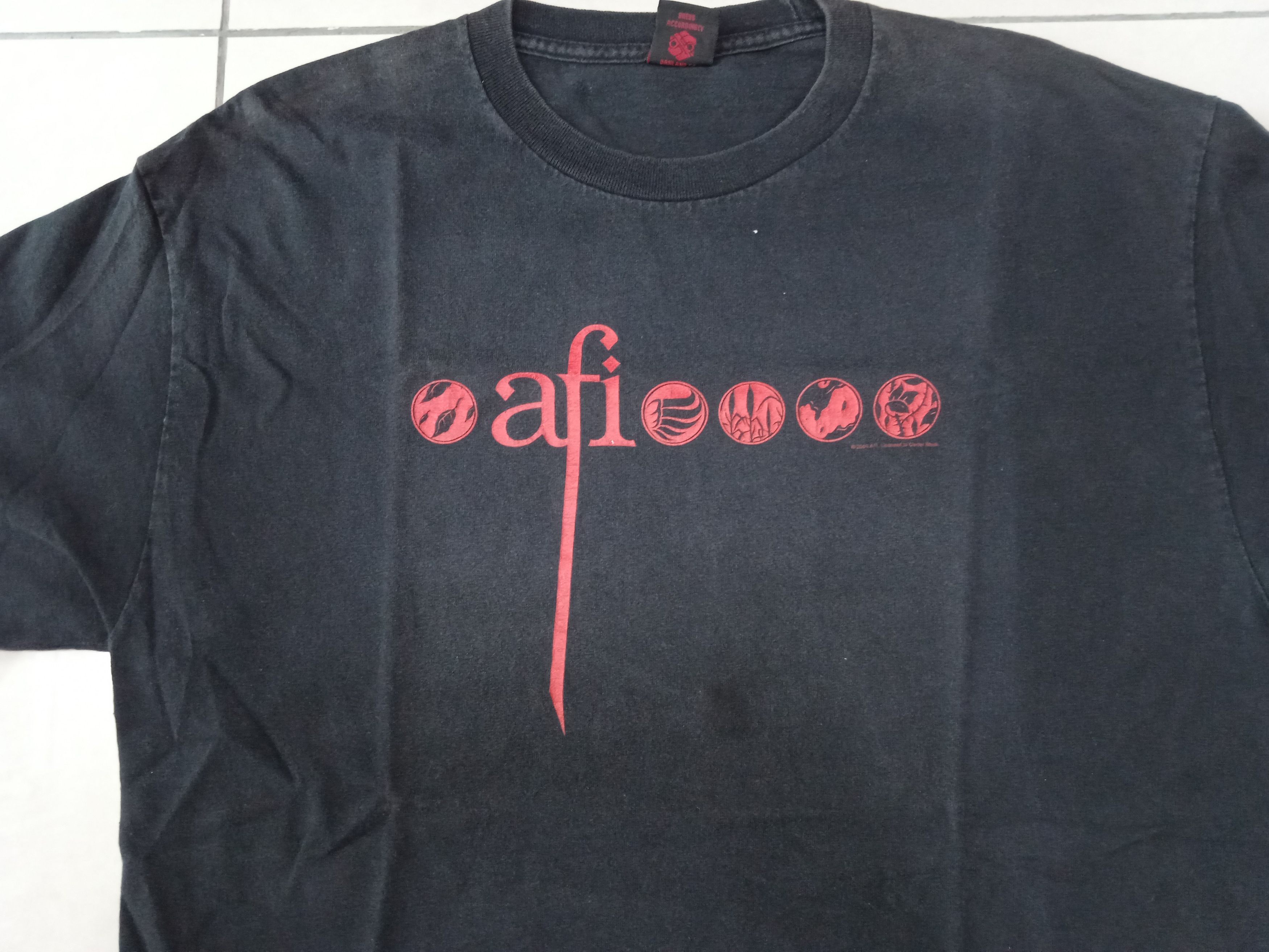 Vintage Vintage 00s AFI 2004 T-Shirt Retro Size US L / EU 52-54 / 3 - 3 Thumbnail