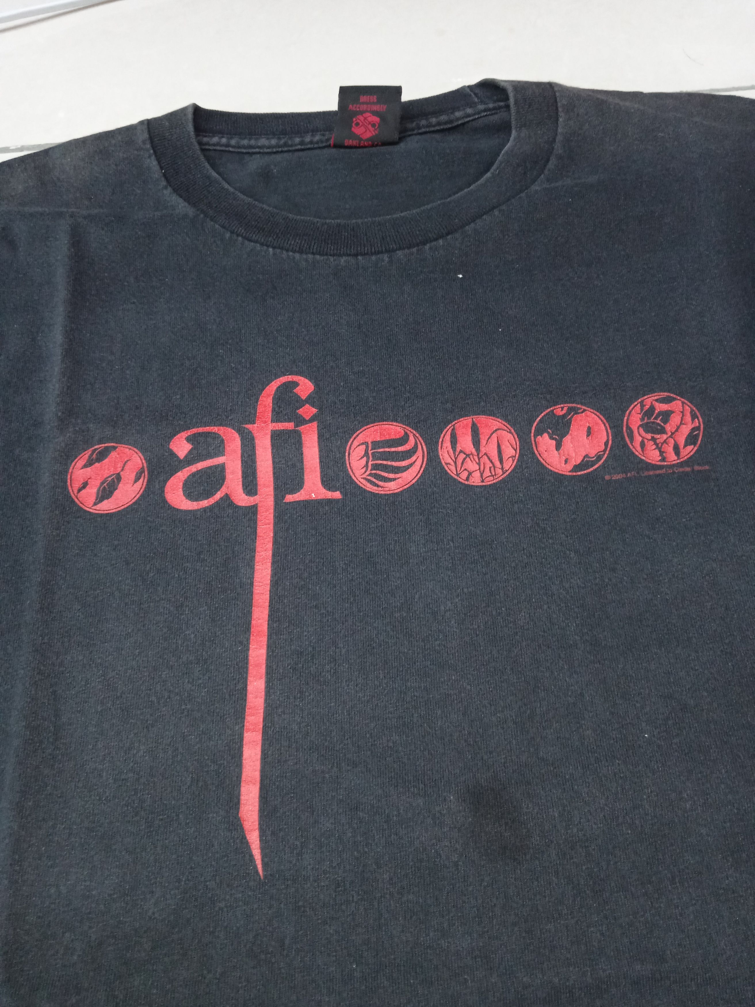 Vintage Vintage 00s AFI 2004 T-Shirt Retro Size US L / EU 52-54 / 3 - 2 Thumbnail