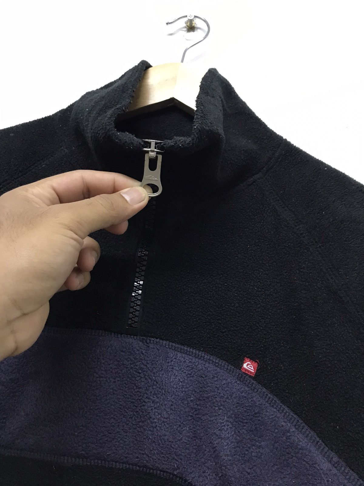 Quiksilver Vintage Quiksilver Deep Pile Fleece Half Zip Jackets Size US L / EU 52-54 / 3 - 11 Thumbnail