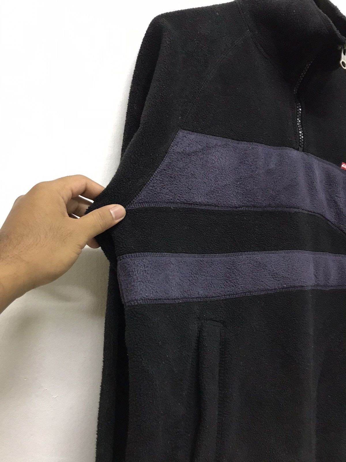 Quiksilver Vintage Quiksilver Deep Pile Fleece Half Zip Jackets Size US L / EU 52-54 / 3 - 7 Thumbnail
