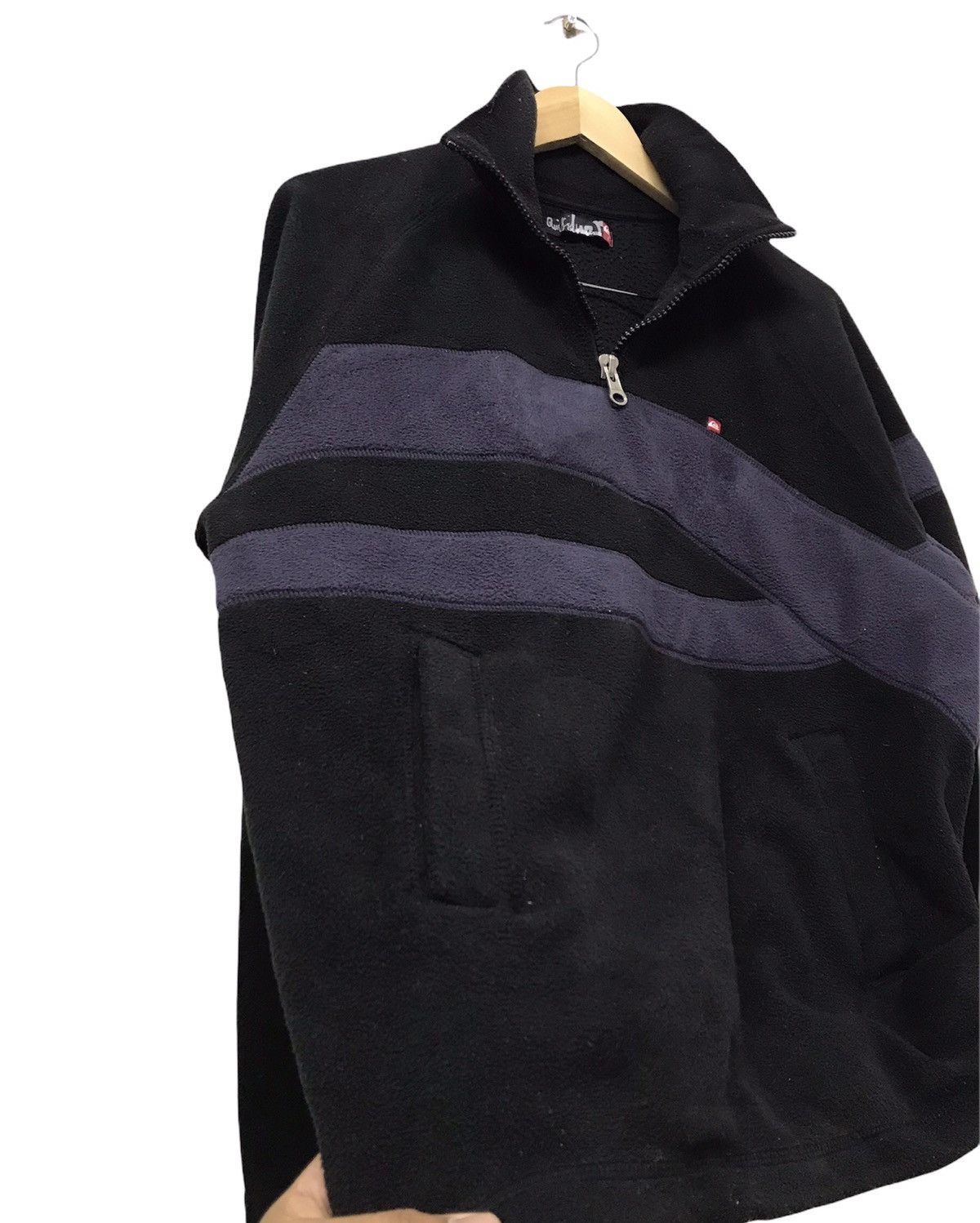 Quiksilver Vintage Quiksilver Deep Pile Fleece Half Zip Jackets Size US L / EU 52-54 / 3 - 4 Thumbnail