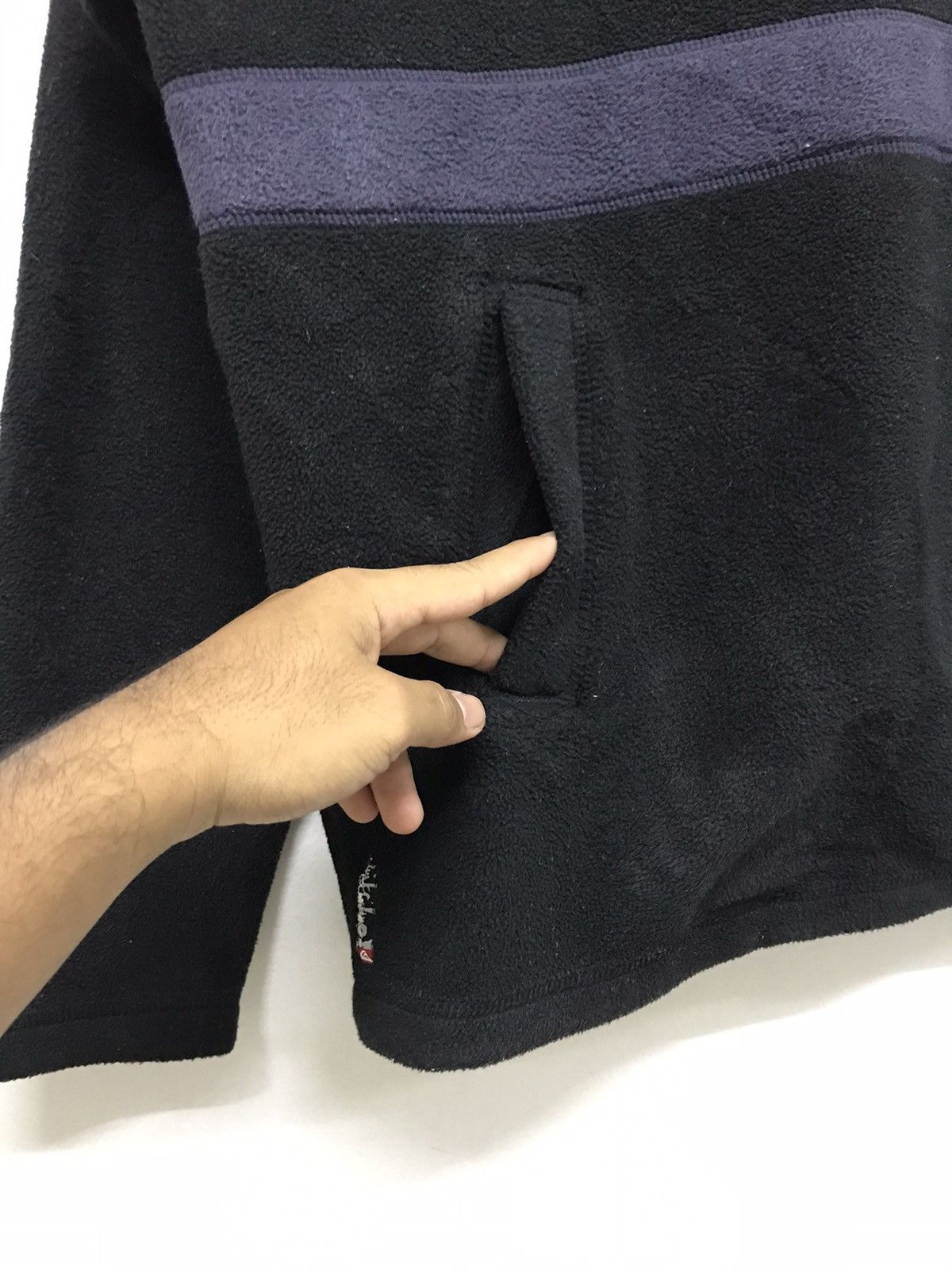 Quiksilver Vintage Quiksilver Deep Pile Fleece Half Zip Jackets Size US L / EU 52-54 / 3 - 8 Thumbnail