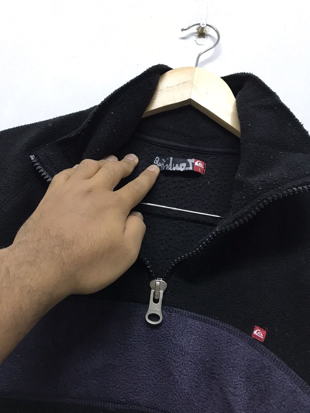 Quiksilver Vintage Quiksilver Deep Pile Fleece Half Zip Jackets Size US L / EU 52-54 / 3 - 16 Thumbnail