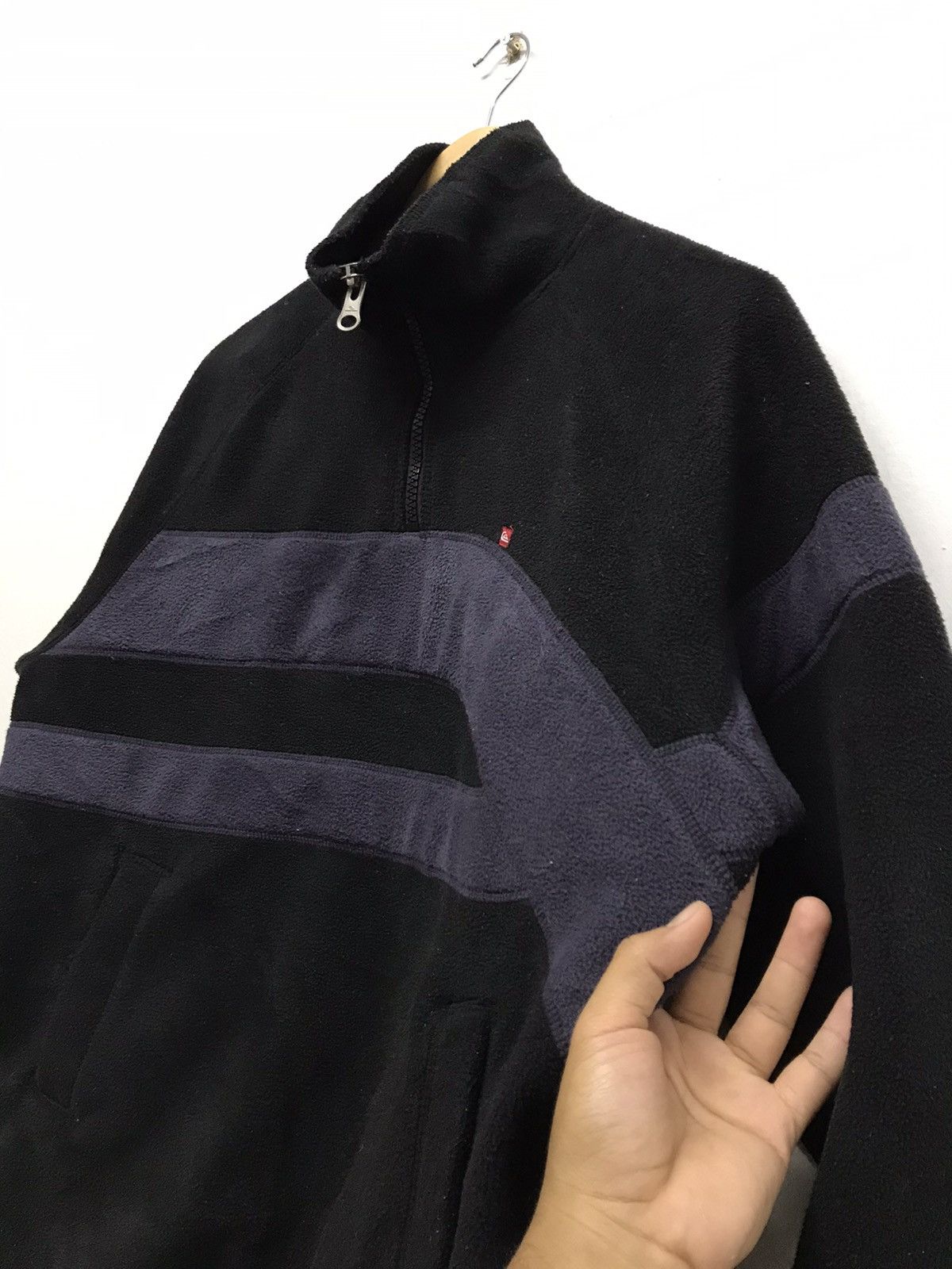Quiksilver Vintage Quiksilver Deep Pile Fleece Half Zip Jackets Size US L / EU 52-54 / 3 - 13 Thumbnail