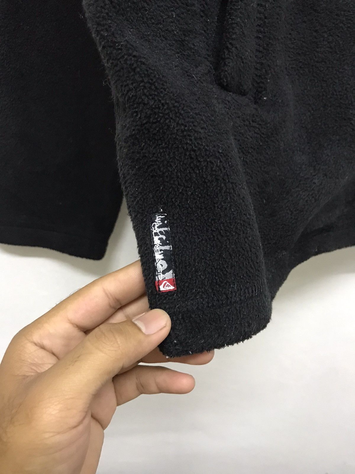 Quiksilver Vintage Quiksilver Deep Pile Fleece Half Zip Jackets Size US L / EU 52-54 / 3 - 10 Thumbnail
