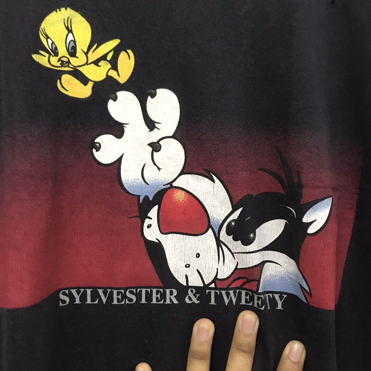Warner Bros Vintage 90s Sylvester and Tweety tshirt Size US L / EU 52-54 / 3 - 8 Thumbnail