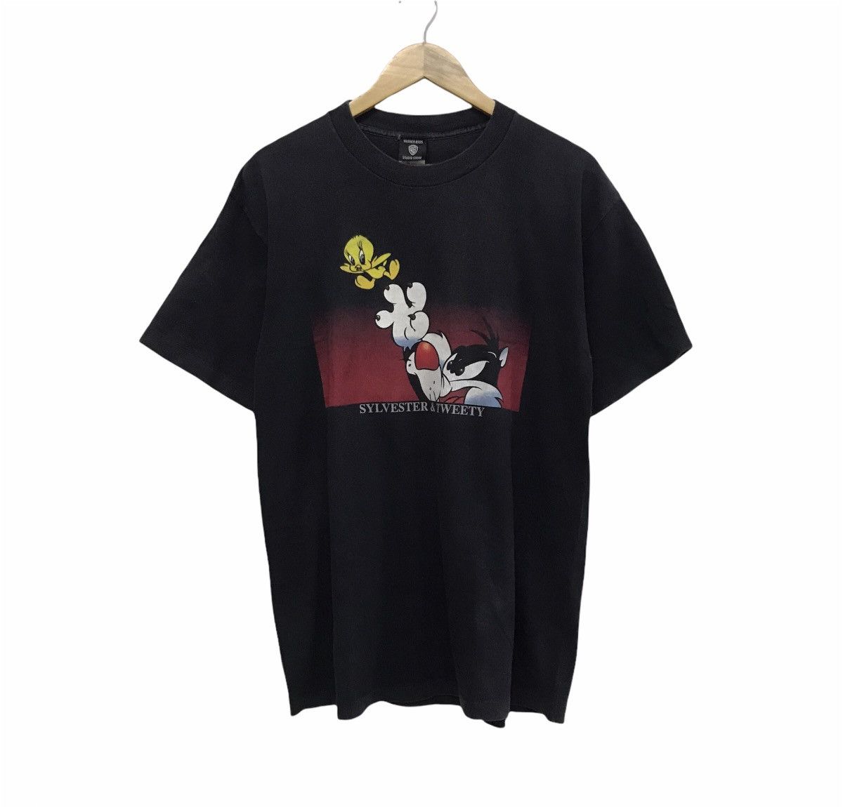 Warner Bros Vintage 90s Sylvester and Tweety tshirt Size US L / EU 52-54 / 3 - 1 Thumbnail