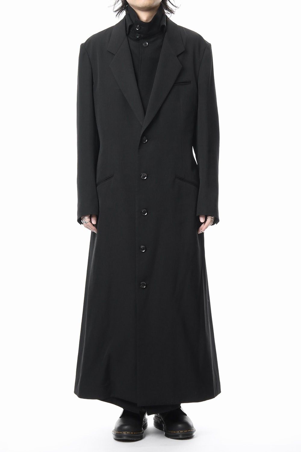 Yohji Yamamoto Yohji Yamamoto Pour Homme AW18 - Wool 5BS Long Jacket Size US S / EU 44-46 / 1 - 3 Thumbnail