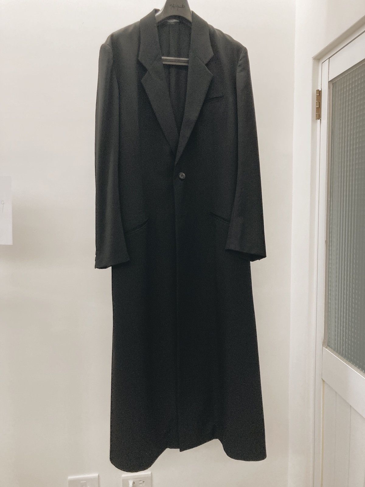 Yohji Yamamoto Yohji Yamamoto Pour Homme AW18 - Wool 5BS Long Jacket Size US S / EU 44-46 / 1 - 5 Thumbnail