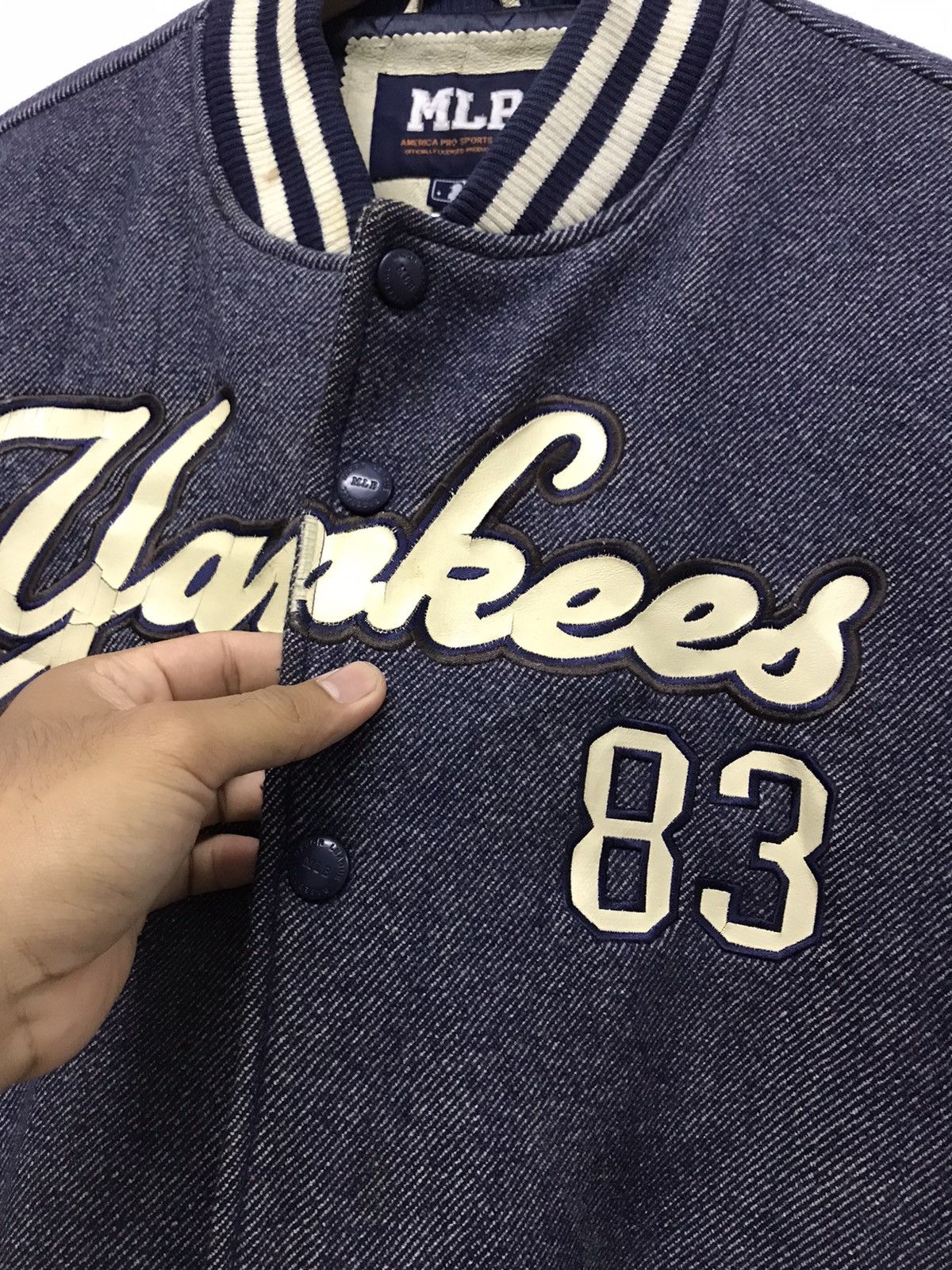MLB Vintage MLB Yankees Arm Leather Varsity Jacket Big Size Size US XXL / EU 58 / 5 - 11 Thumbnail