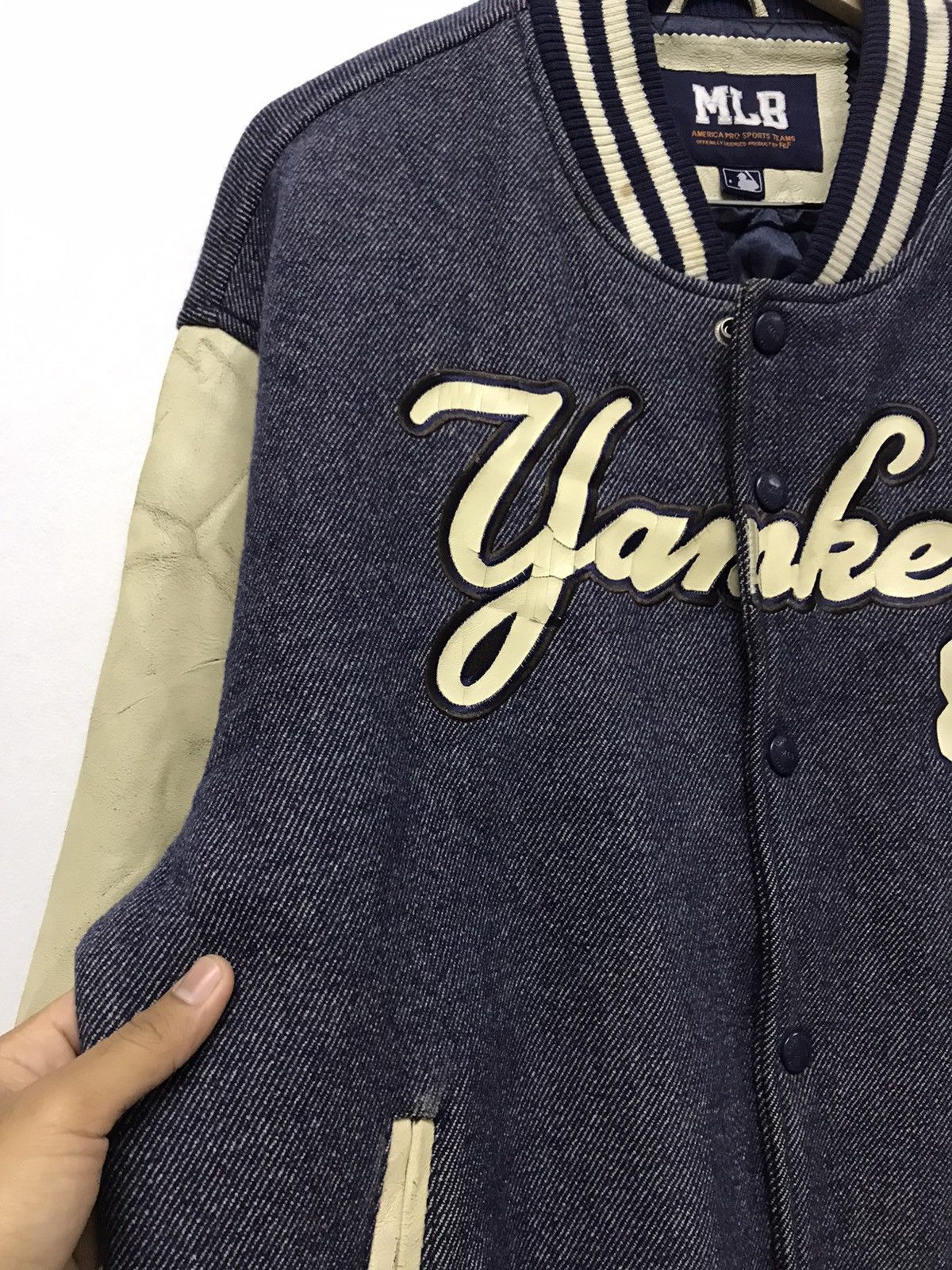 MLB Vintage MLB Yankees Arm Leather Varsity Jacket Big Size Size US XXL / EU 58 / 5 - 8 Thumbnail