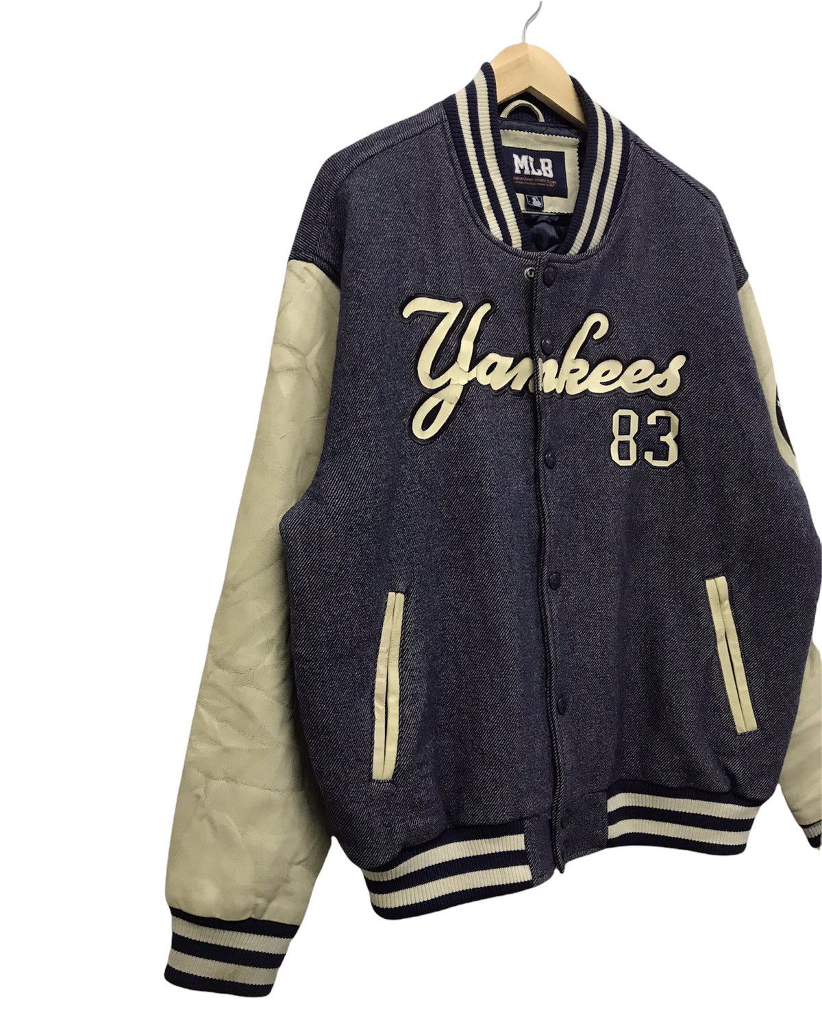 MLB Vintage MLB Yankees Arm Leather Varsity Jacket Big Size Size US XXL / EU 58 / 5 - 3 Thumbnail