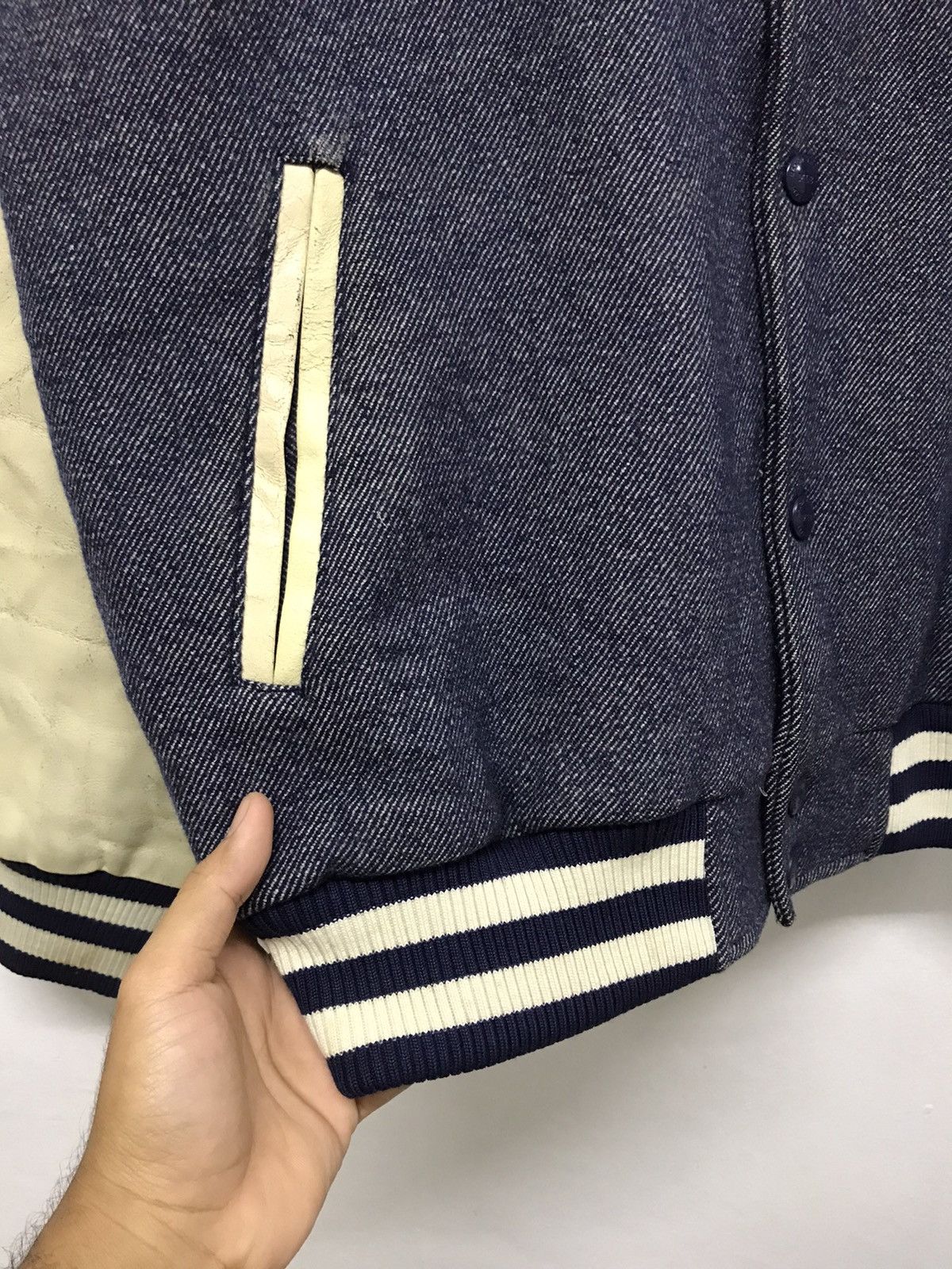MLB Vintage MLB Yankees Arm Leather Varsity Jacket Big Size Size US XXL / EU 58 / 5 - 7 Thumbnail