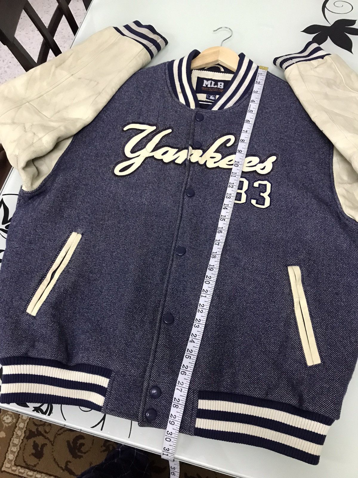 MLB Vintage MLB Yankees Arm Leather Varsity Jacket Big Size Size US XXL / EU 58 / 5 - 23 Thumbnail
