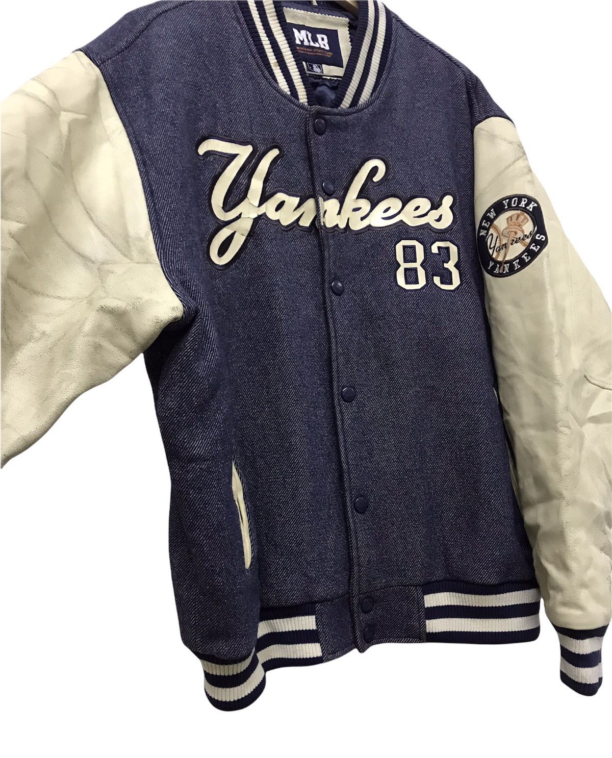 MLB Vintage MLB Yankees Arm Leather Varsity Jacket Big Size Size US XXL / EU 58 / 5 - 6 Thumbnail