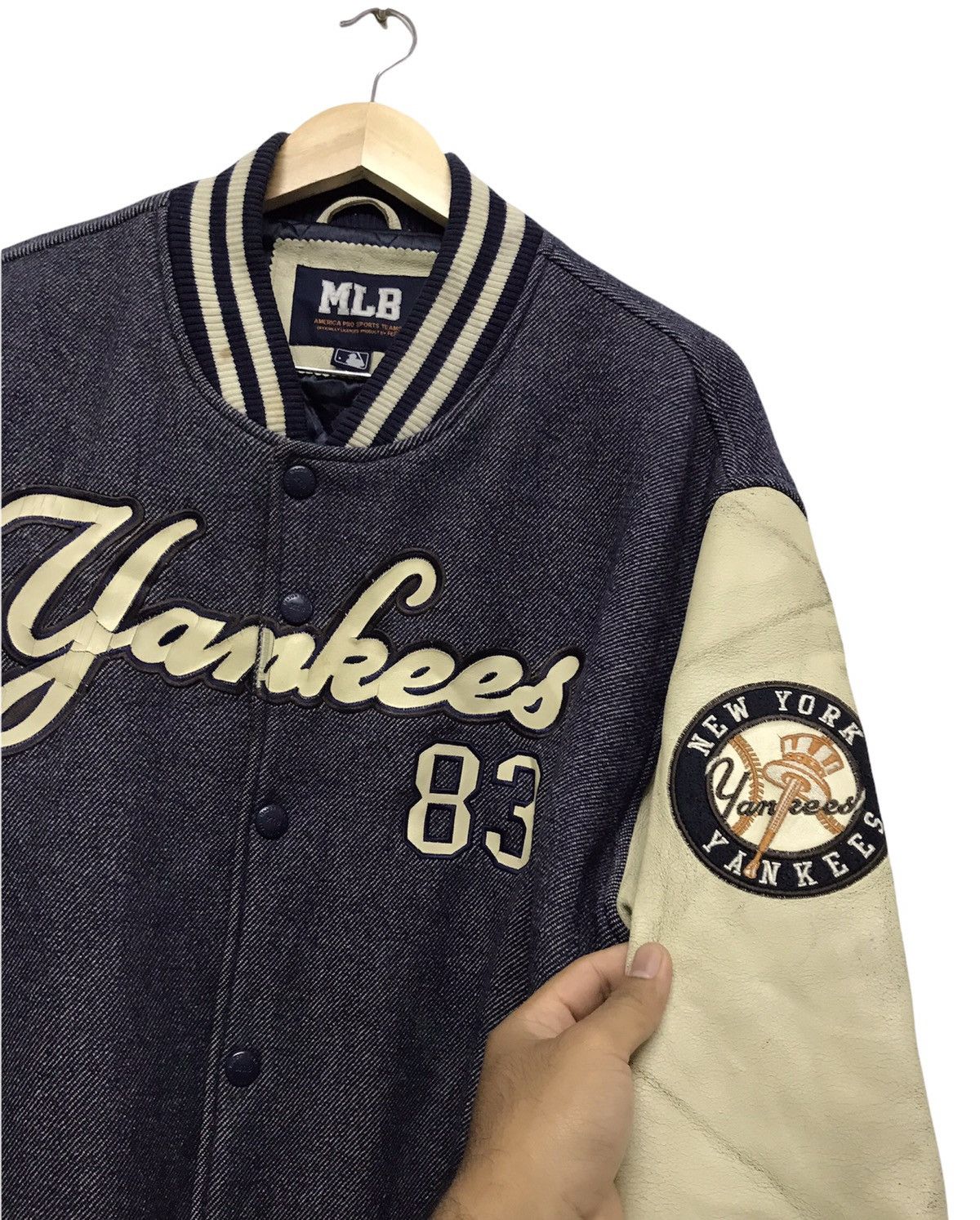 MLB Vintage MLB Yankees Arm Leather Varsity Jacket Big Size Size US XXL / EU 58 / 5 - 5 Thumbnail