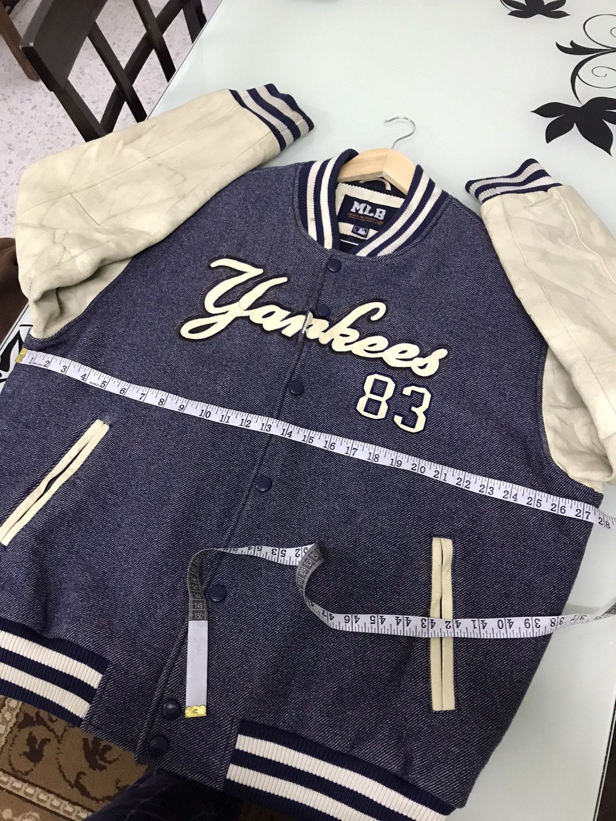 MLB Vintage MLB Yankees Arm Leather Varsity Jacket Big Size Size US XXL / EU 58 / 5 - 22 Thumbnail